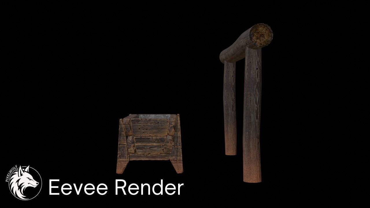 3D model Horse Hitch and Trough VR / AR / lowpoly CGTrader