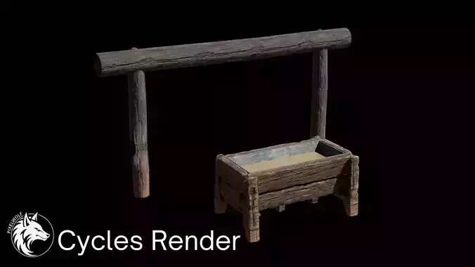 Horse Hitch and Trough