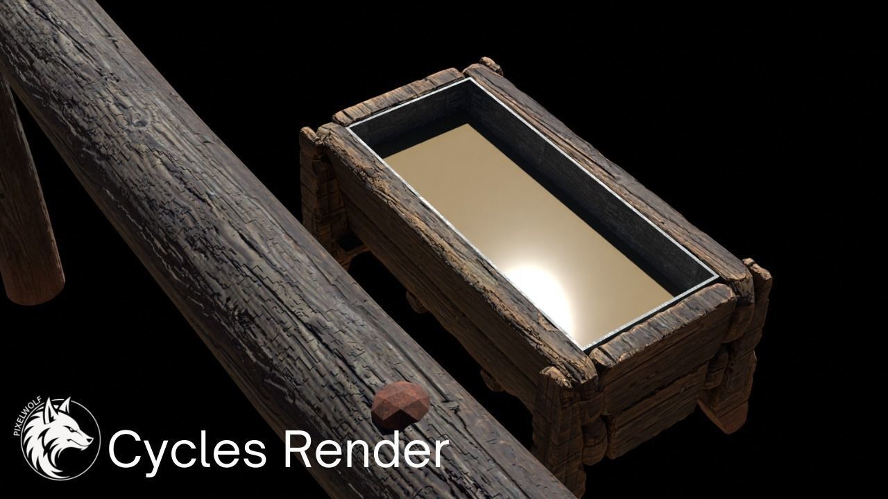 3D model Horse Hitch and Trough VR / AR / lowpoly CGTrader