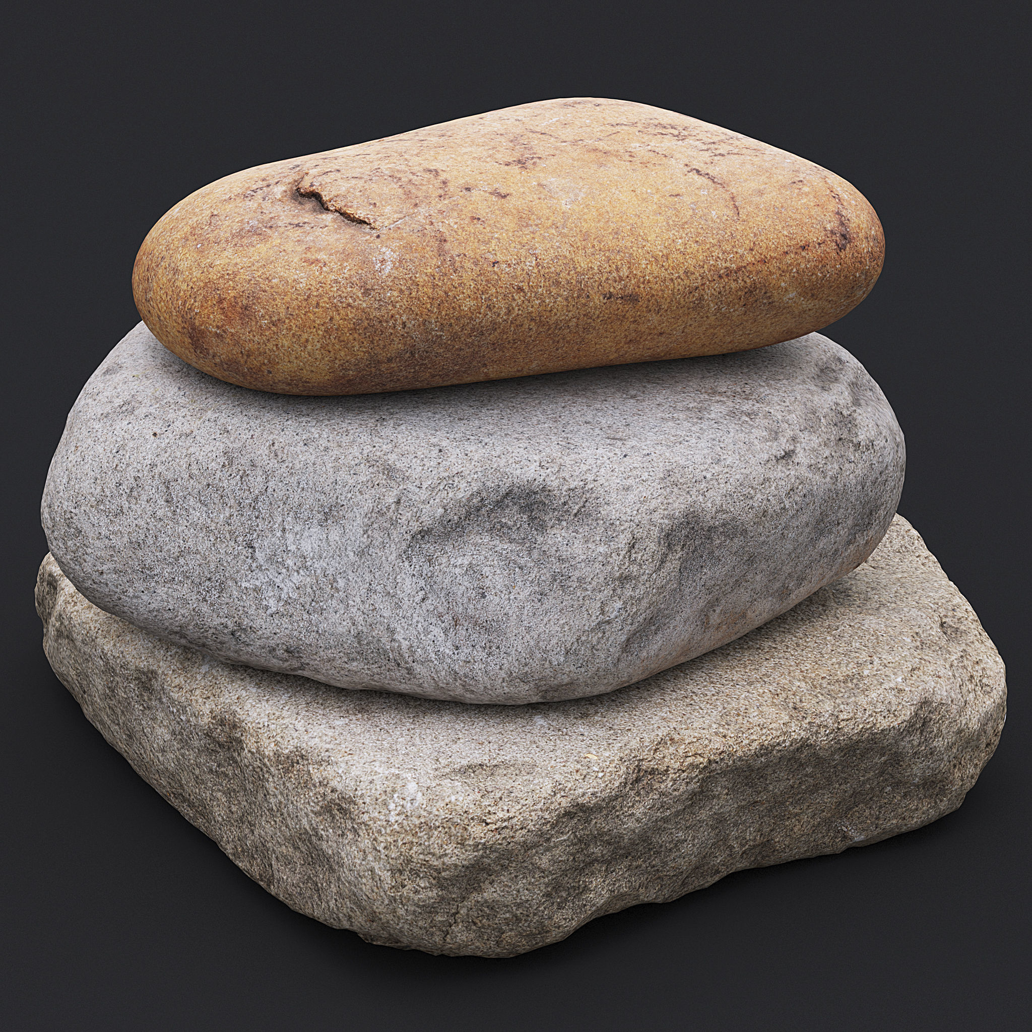 Stone XX 3D model_2