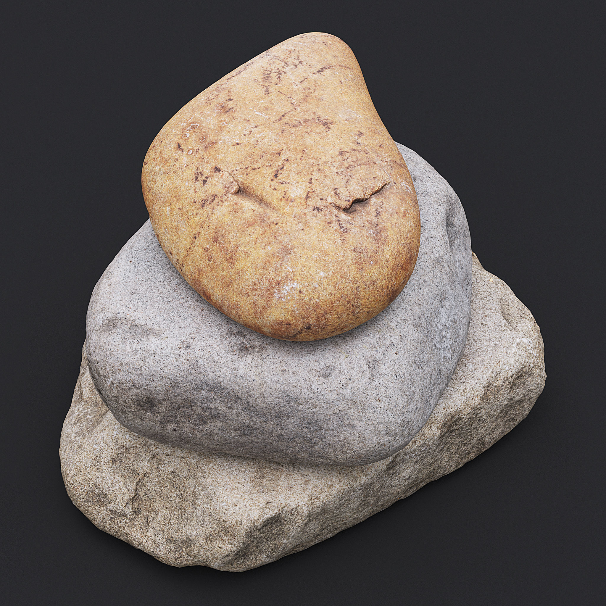 Stone XX 3D model_3
