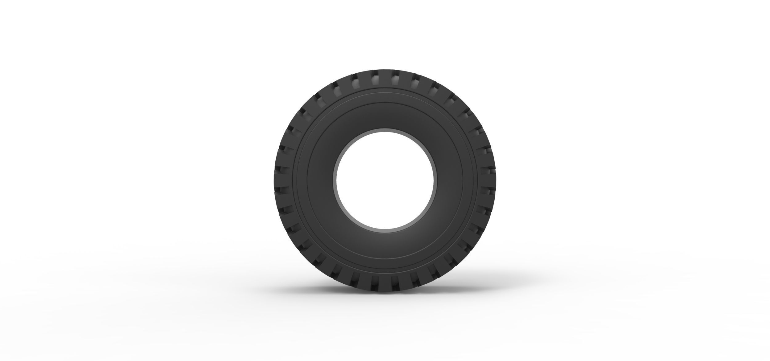 Truck tire 4 Scale 1 to 25 3D print model_4