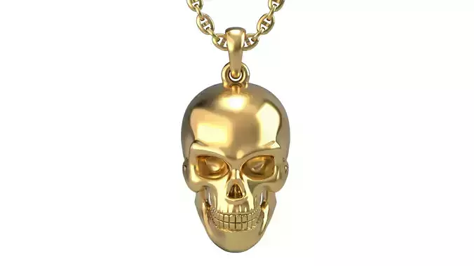 Skull pendant Clear