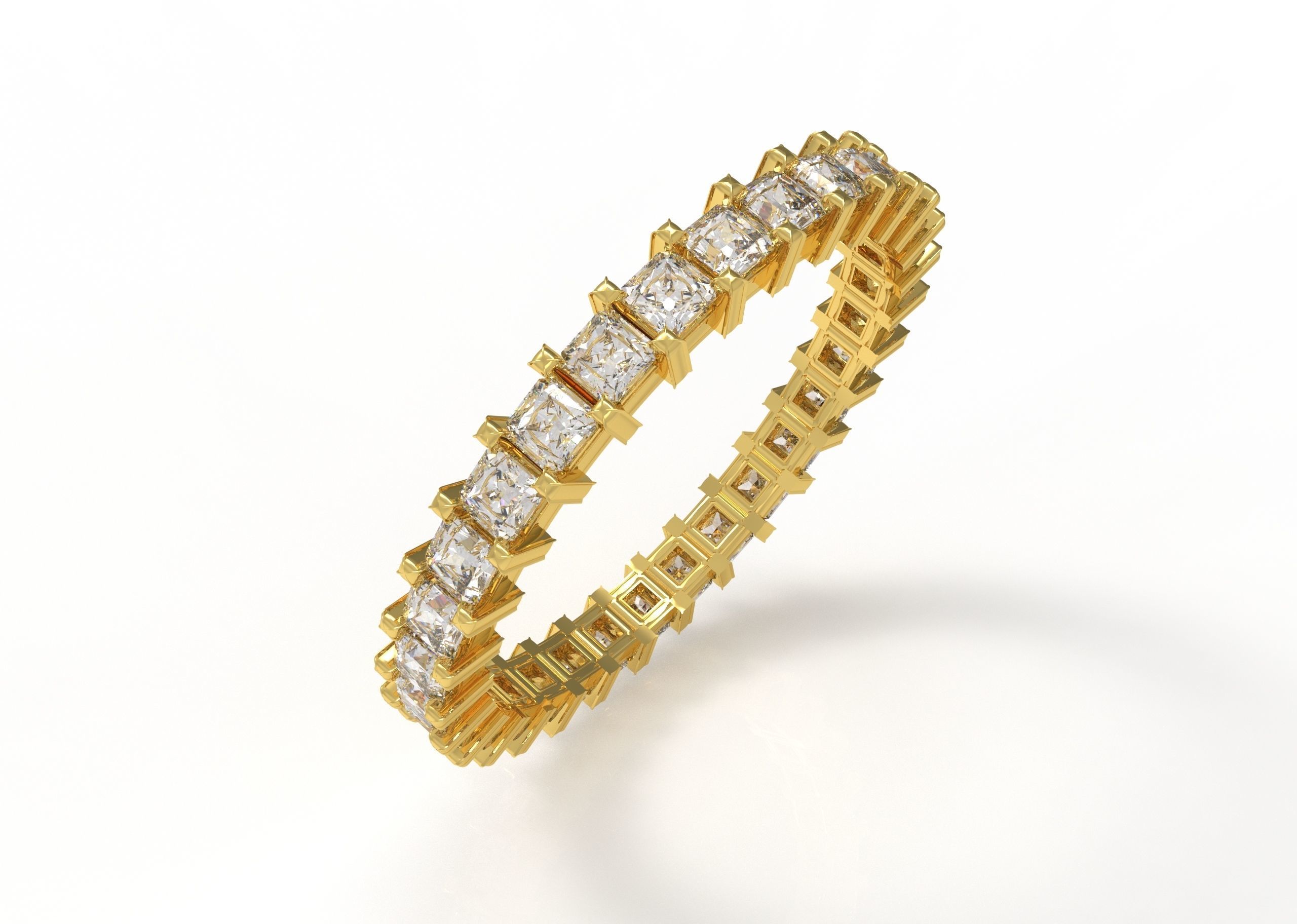 Wedding ring sideboard - Ring with diamond 6 3D model_23