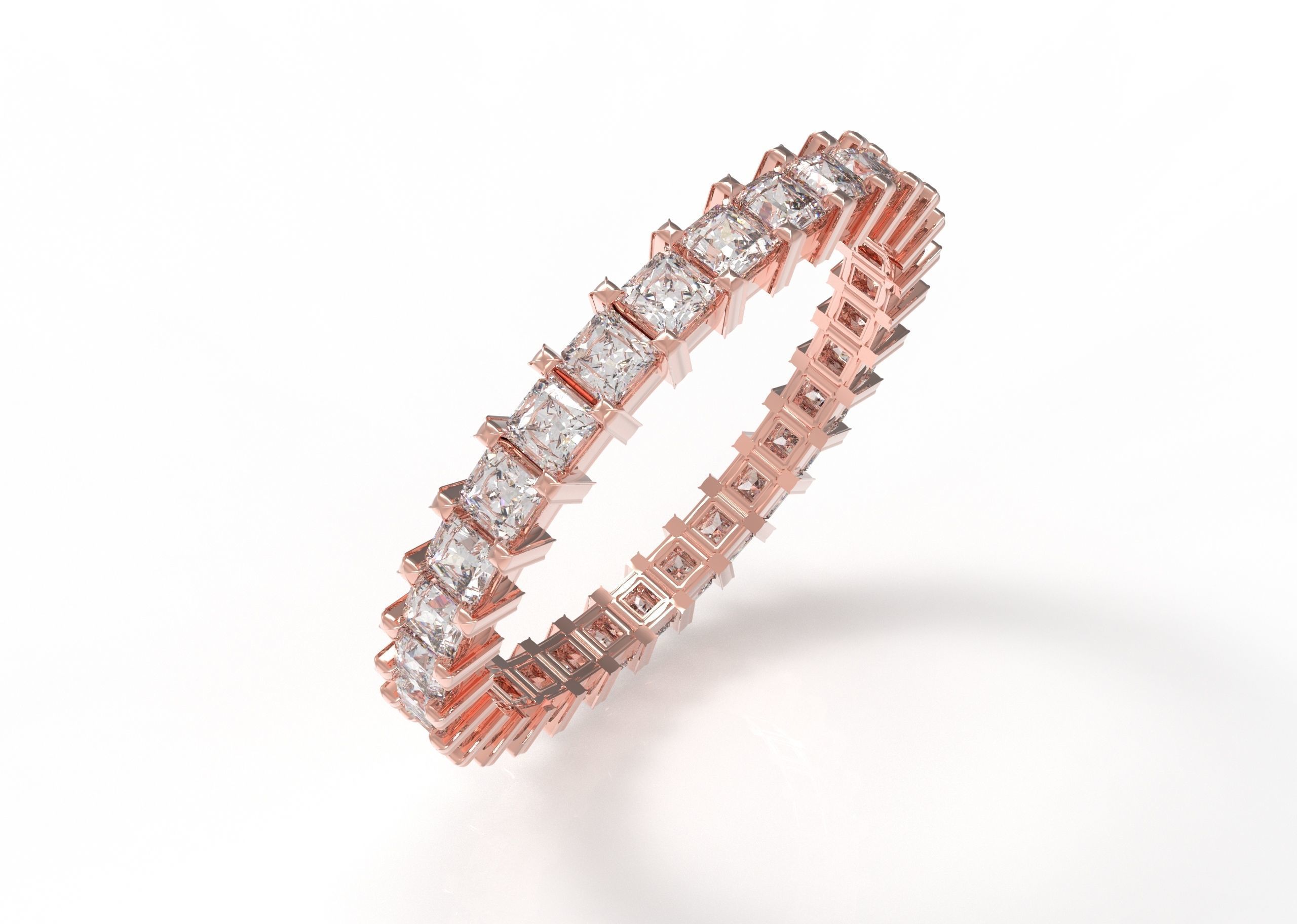 Wedding ring sideboard - Ring with diamond 6 3D model_25