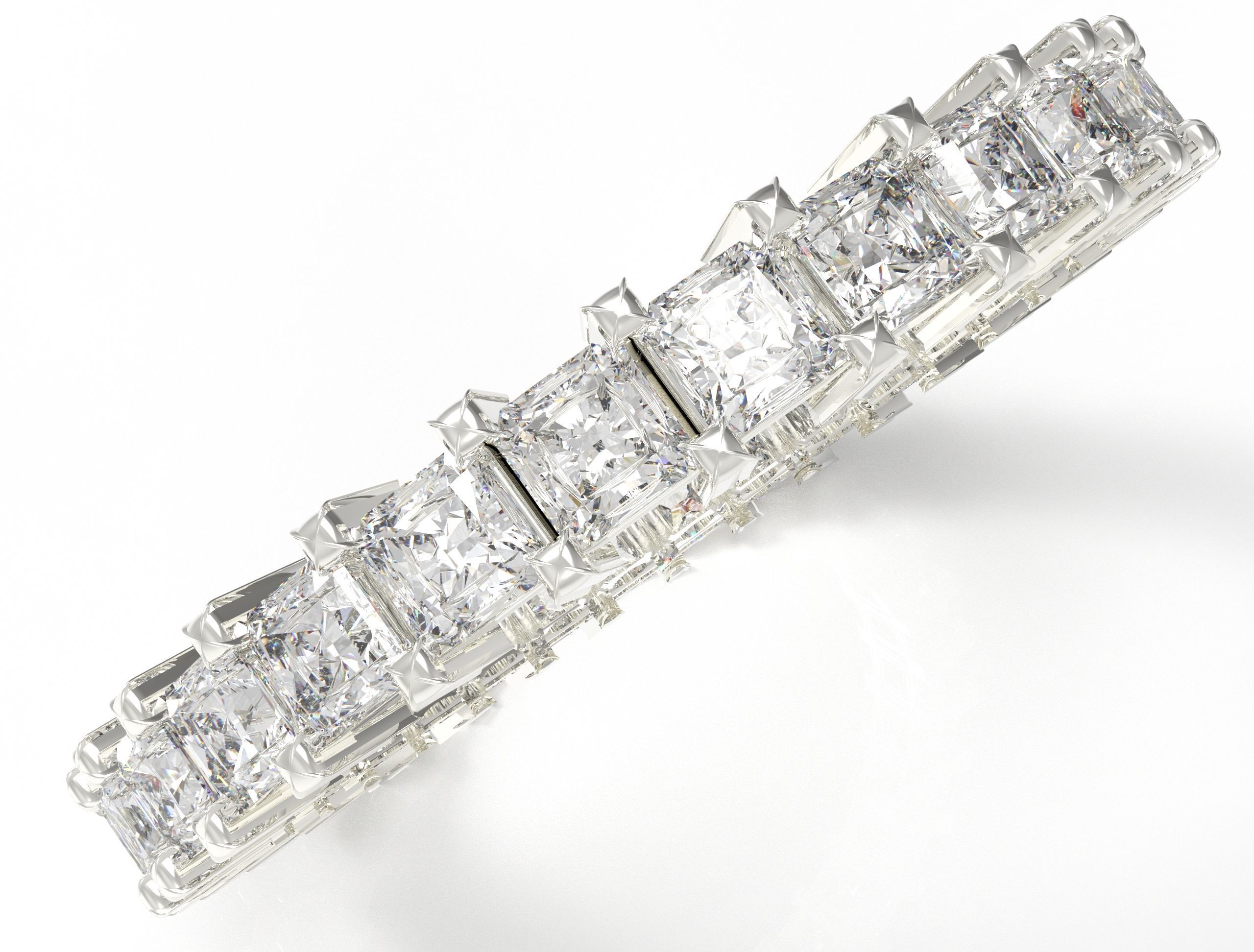 Wedding ring sideboard - Ring with diamond 6 3D model_5