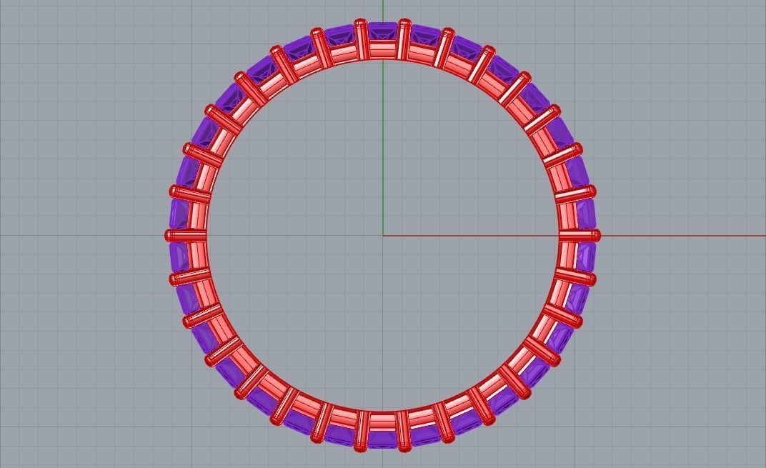 Wedding ring sideboard - Ring with diamond 6 3D model_31