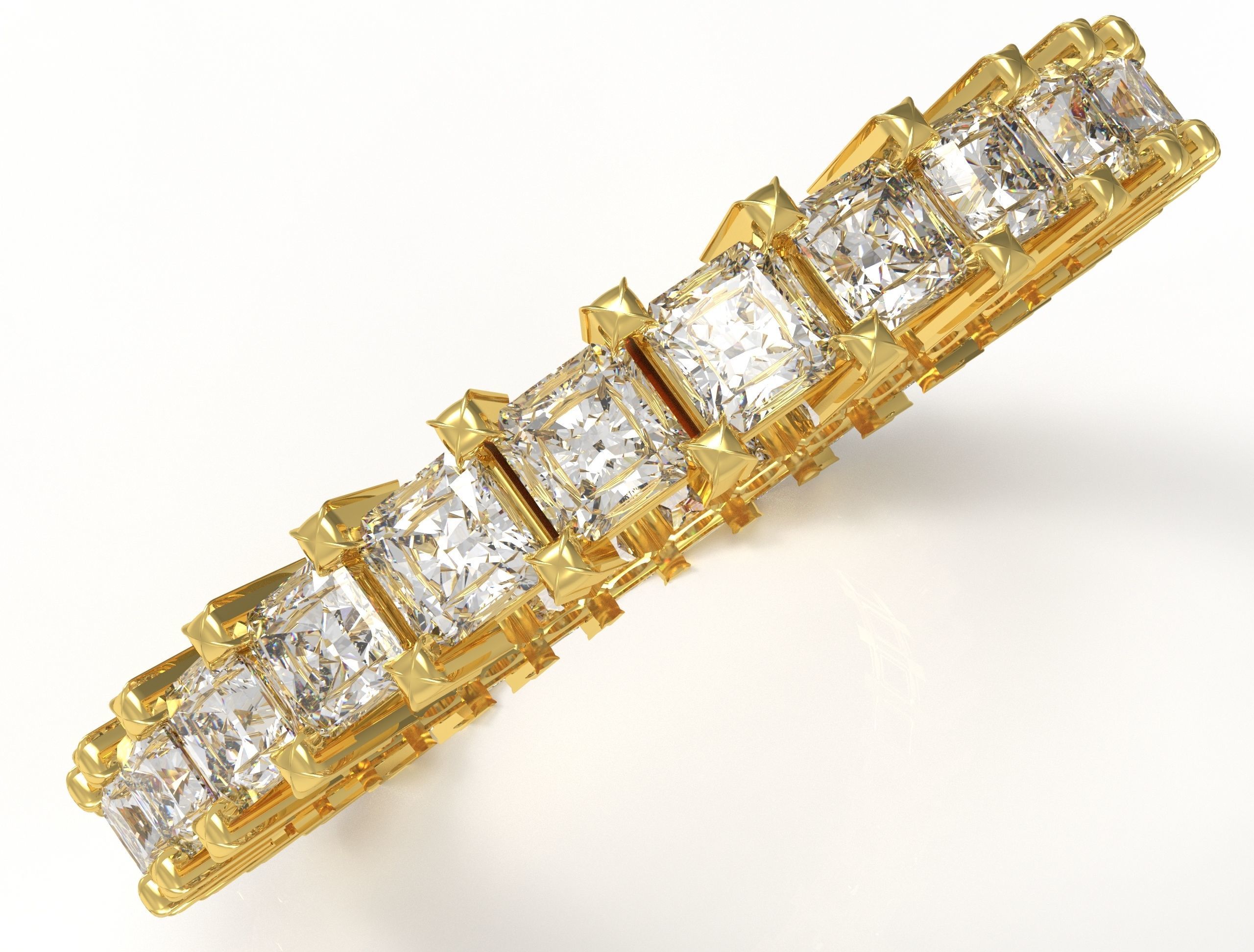 Wedding ring sideboard - Ring with diamond 6 3D model_2