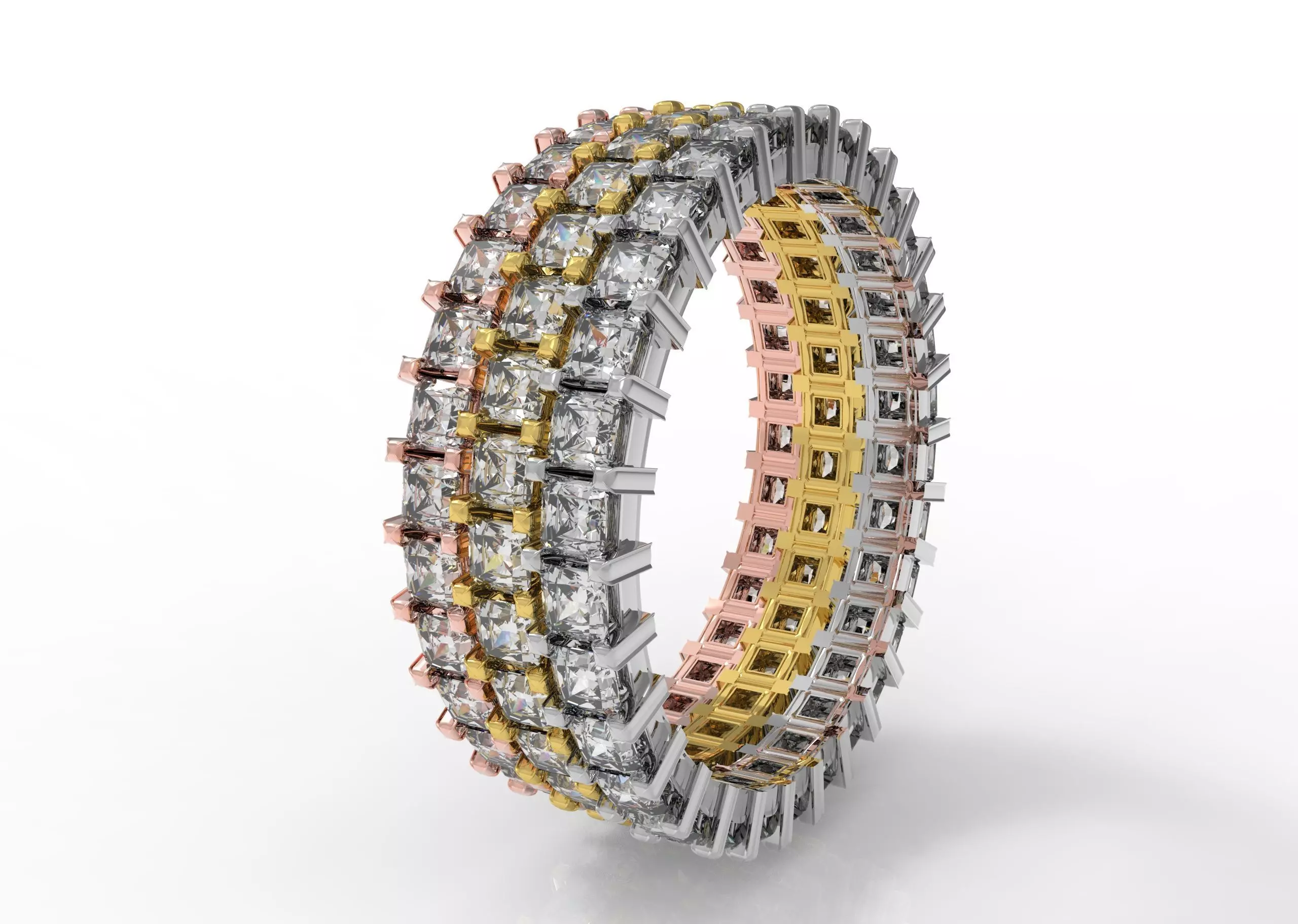 Wedding ring sideboard - Ring with diamond 6 3D model_0