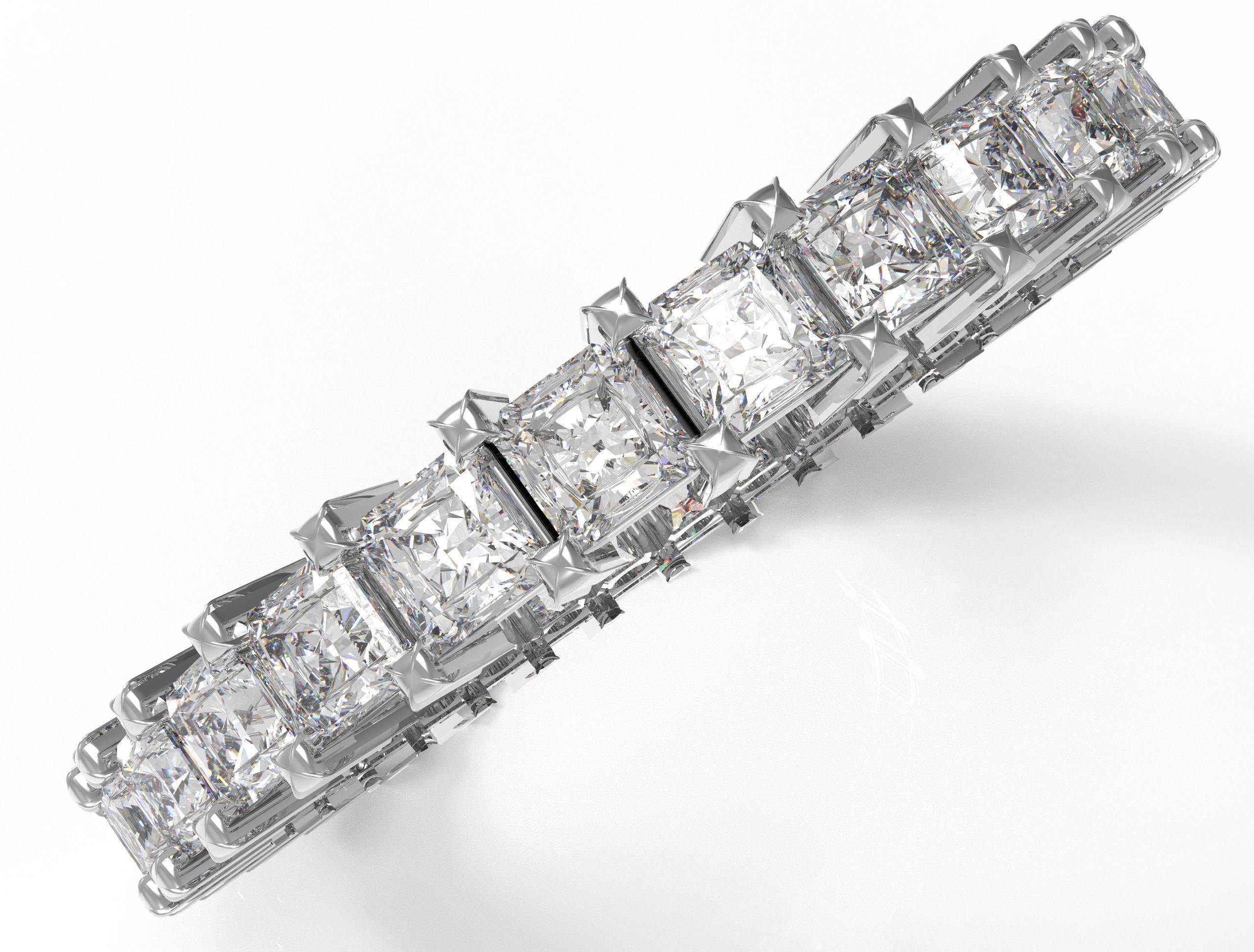 Wedding ring sideboard - Ring with diamond 6 3D model_3