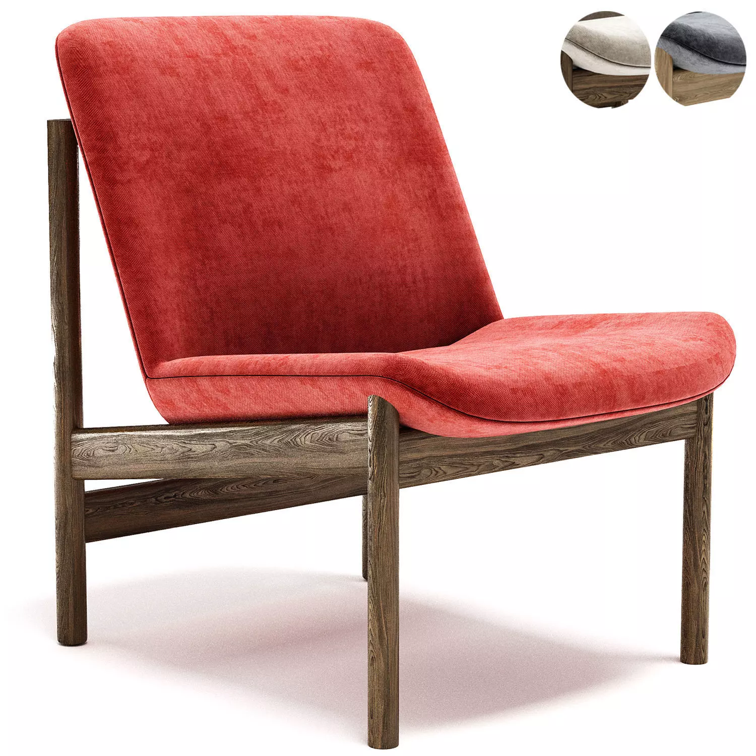 RAKINO Armchair By Morgan 3D model