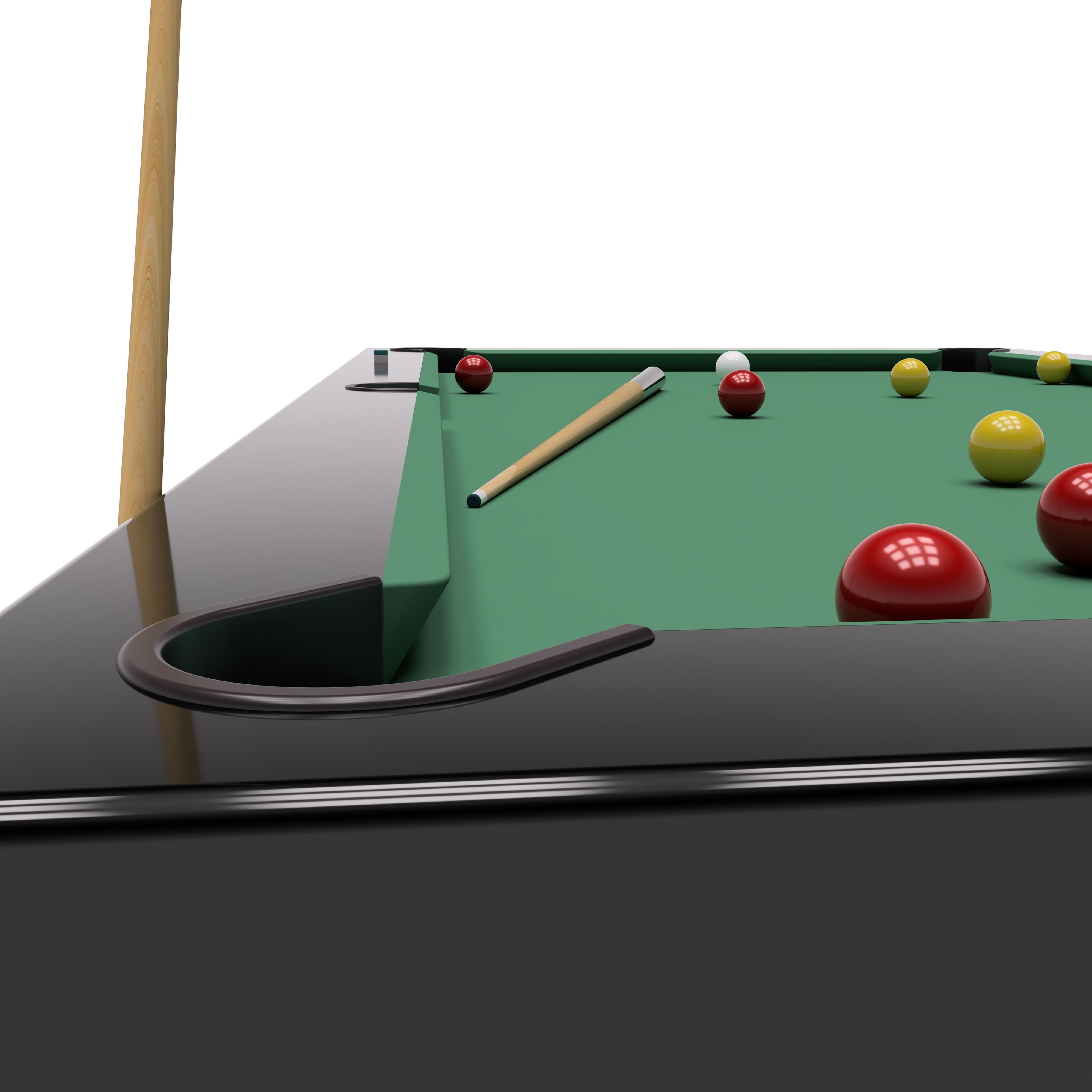 Pool table 3D model_4
