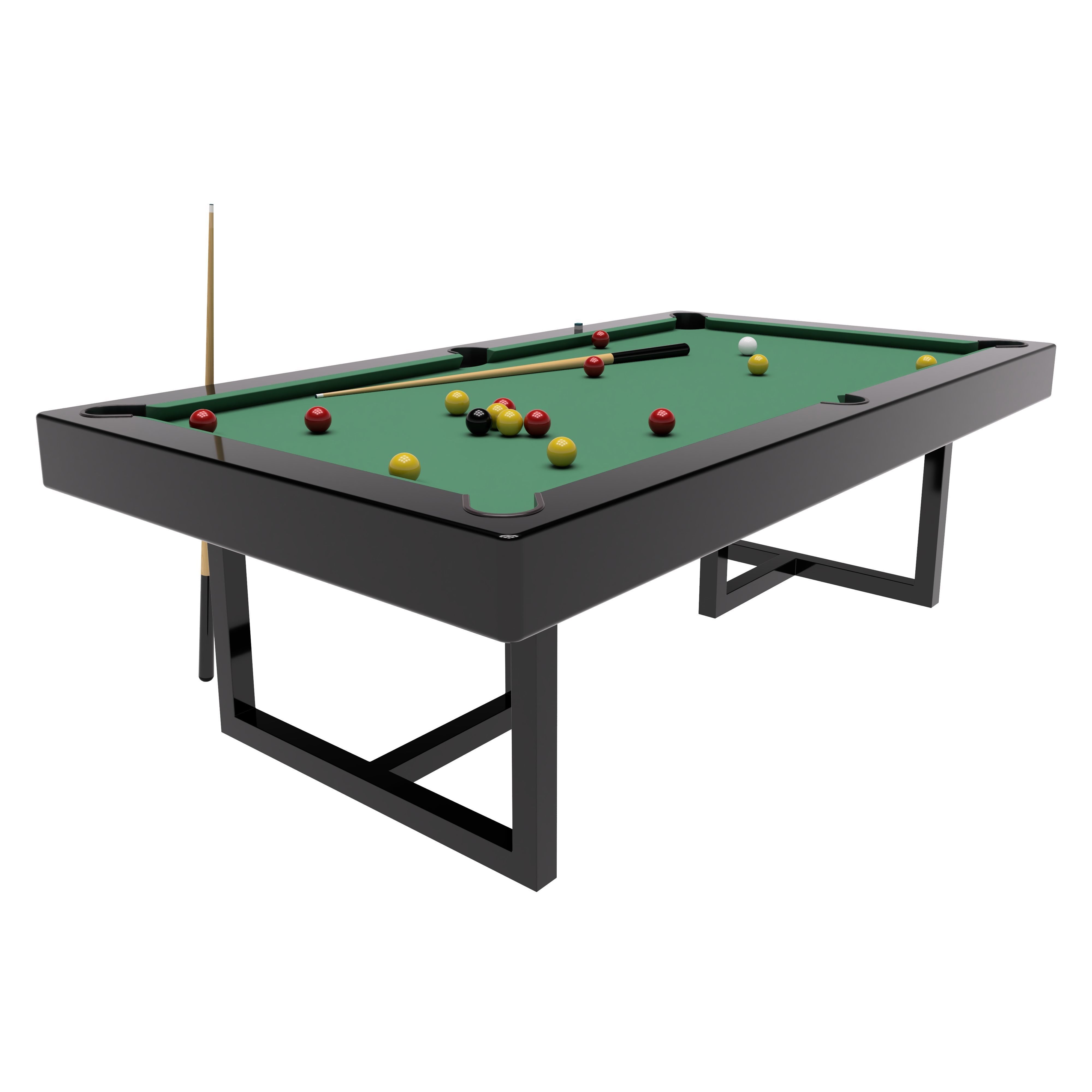 Pool table 3D model_2
