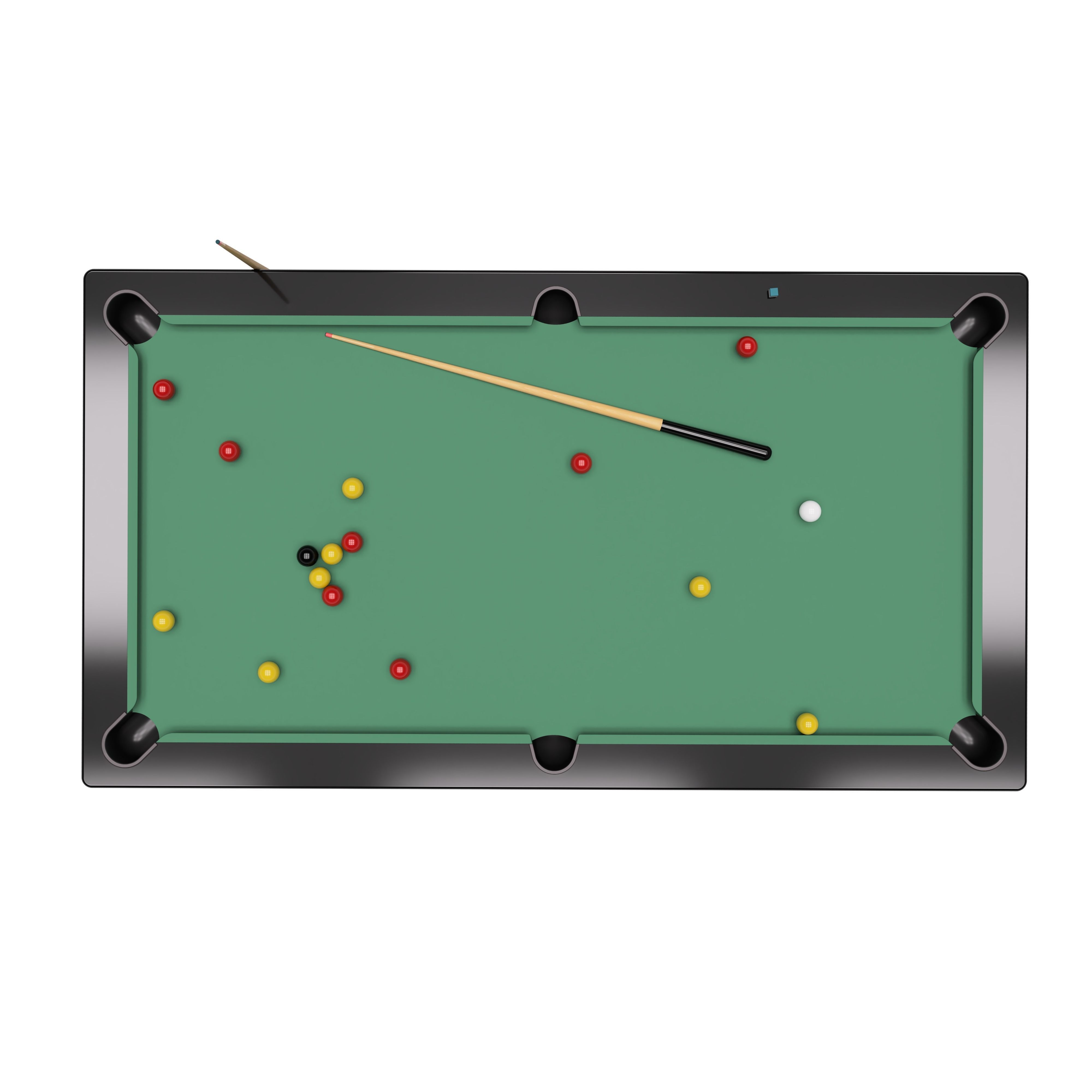 Pool table 3D model_6