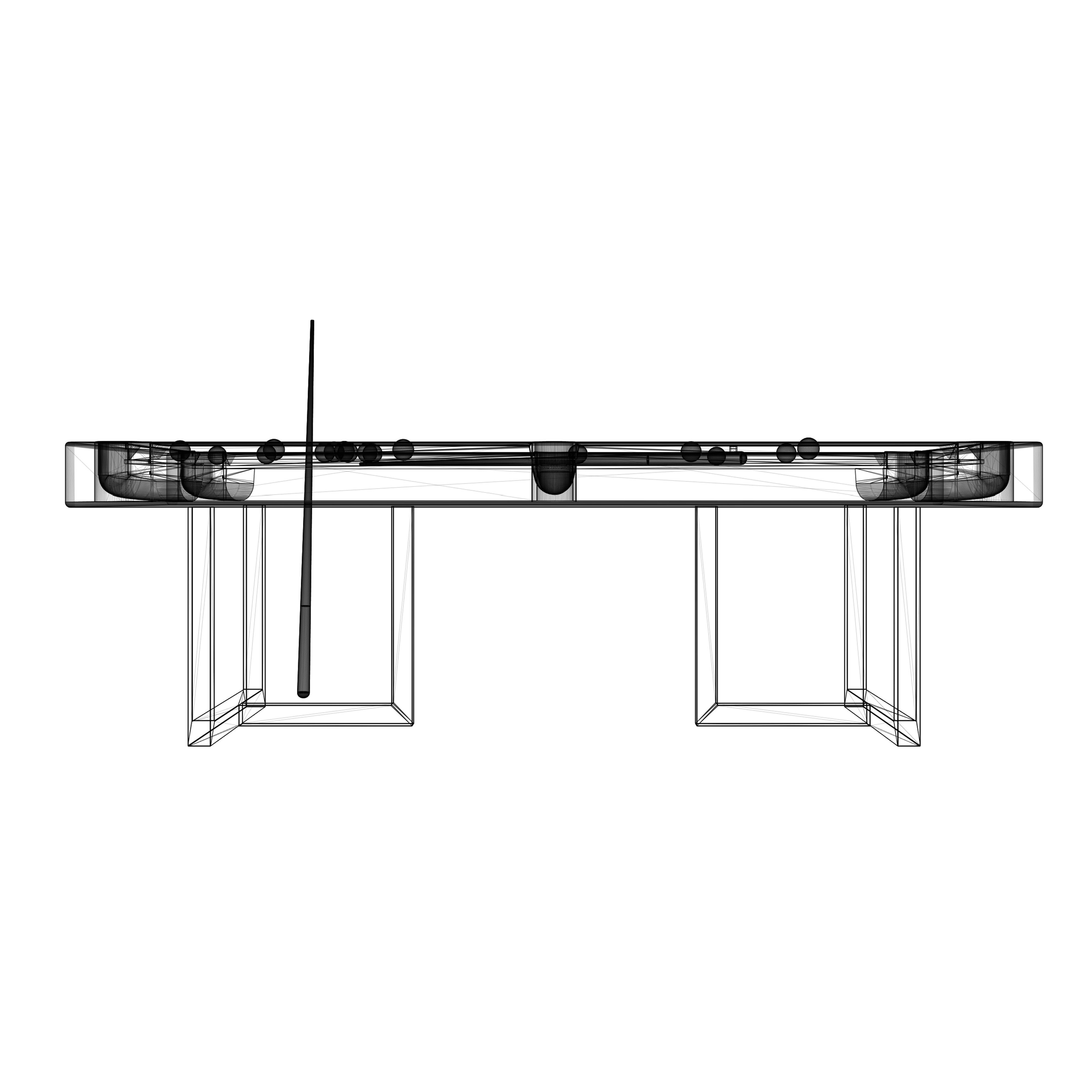 Pool table 3D model_8