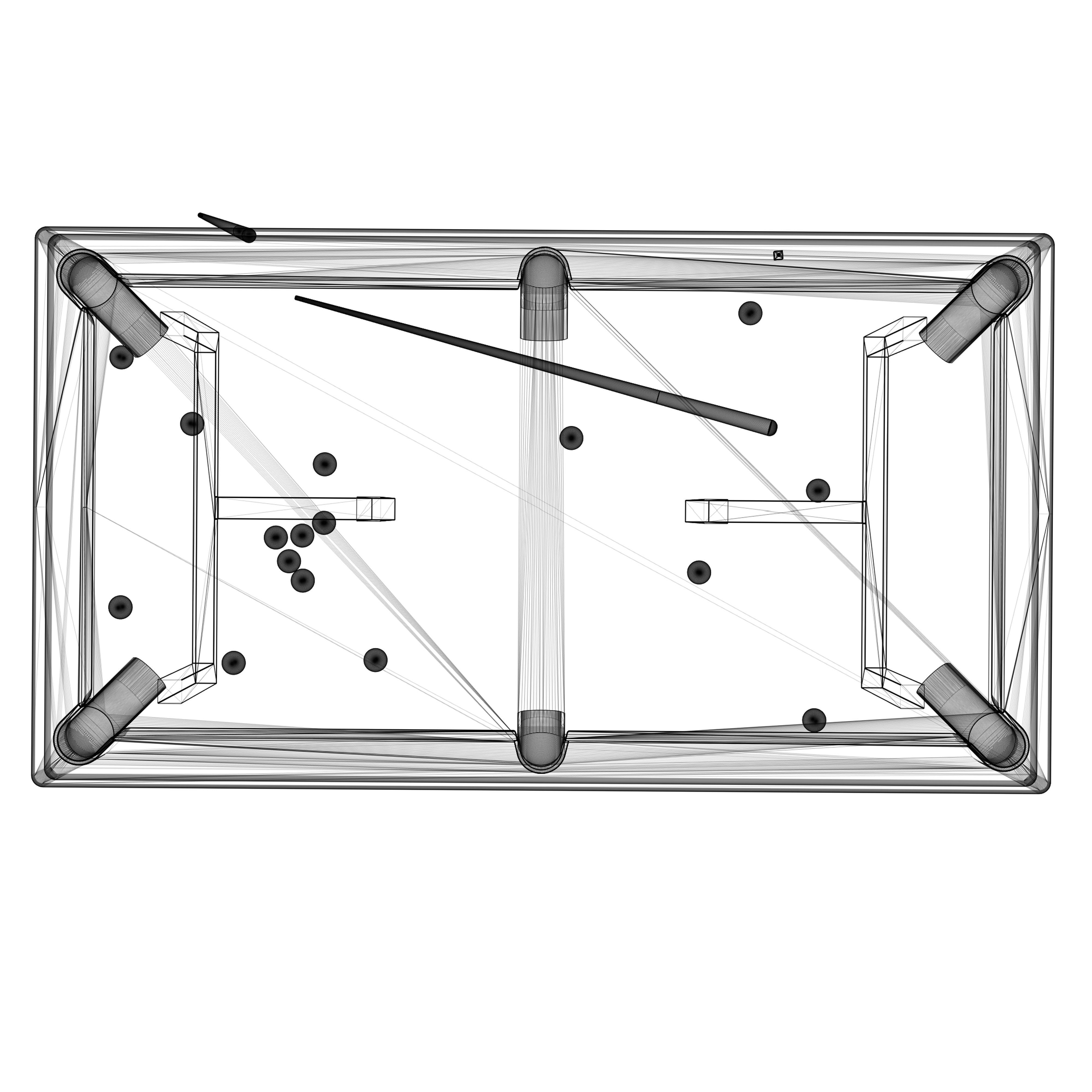 Pool table 3D model_9
