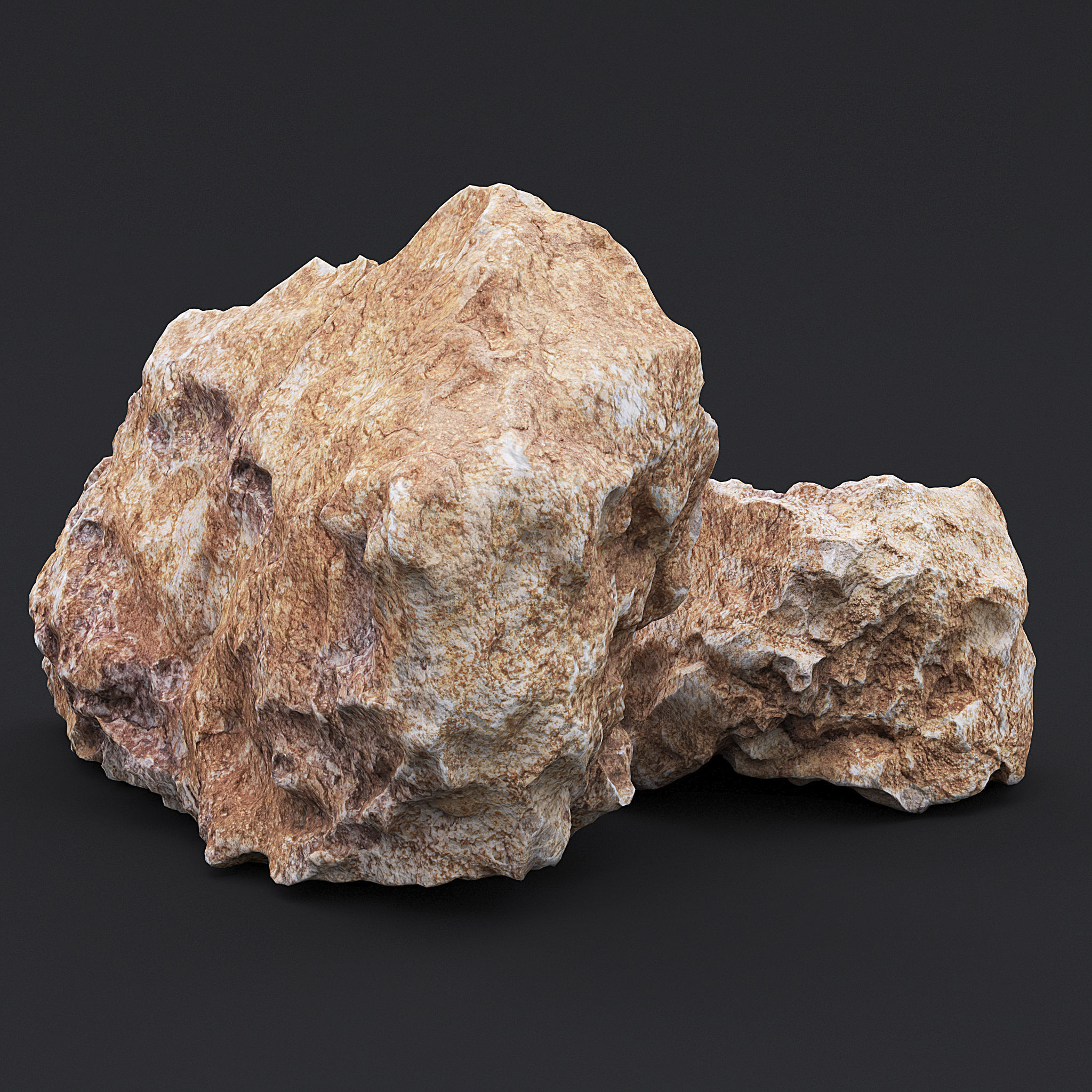 Stone XIV 3D model_2