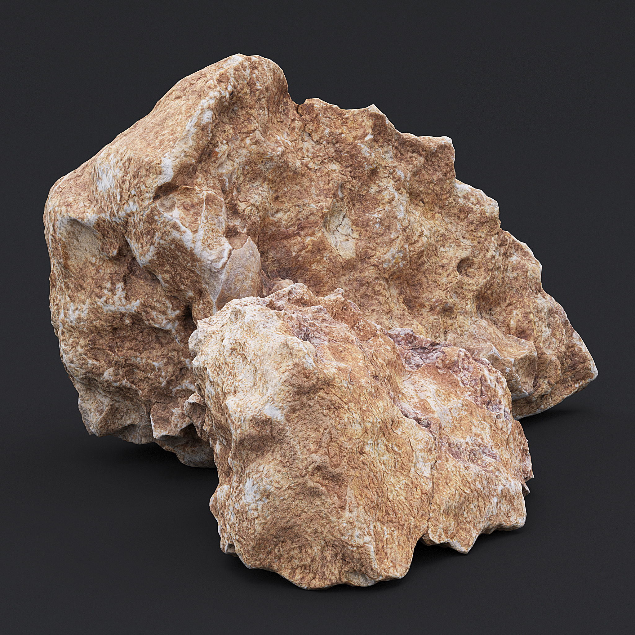 Stone XIV 3D model_1
