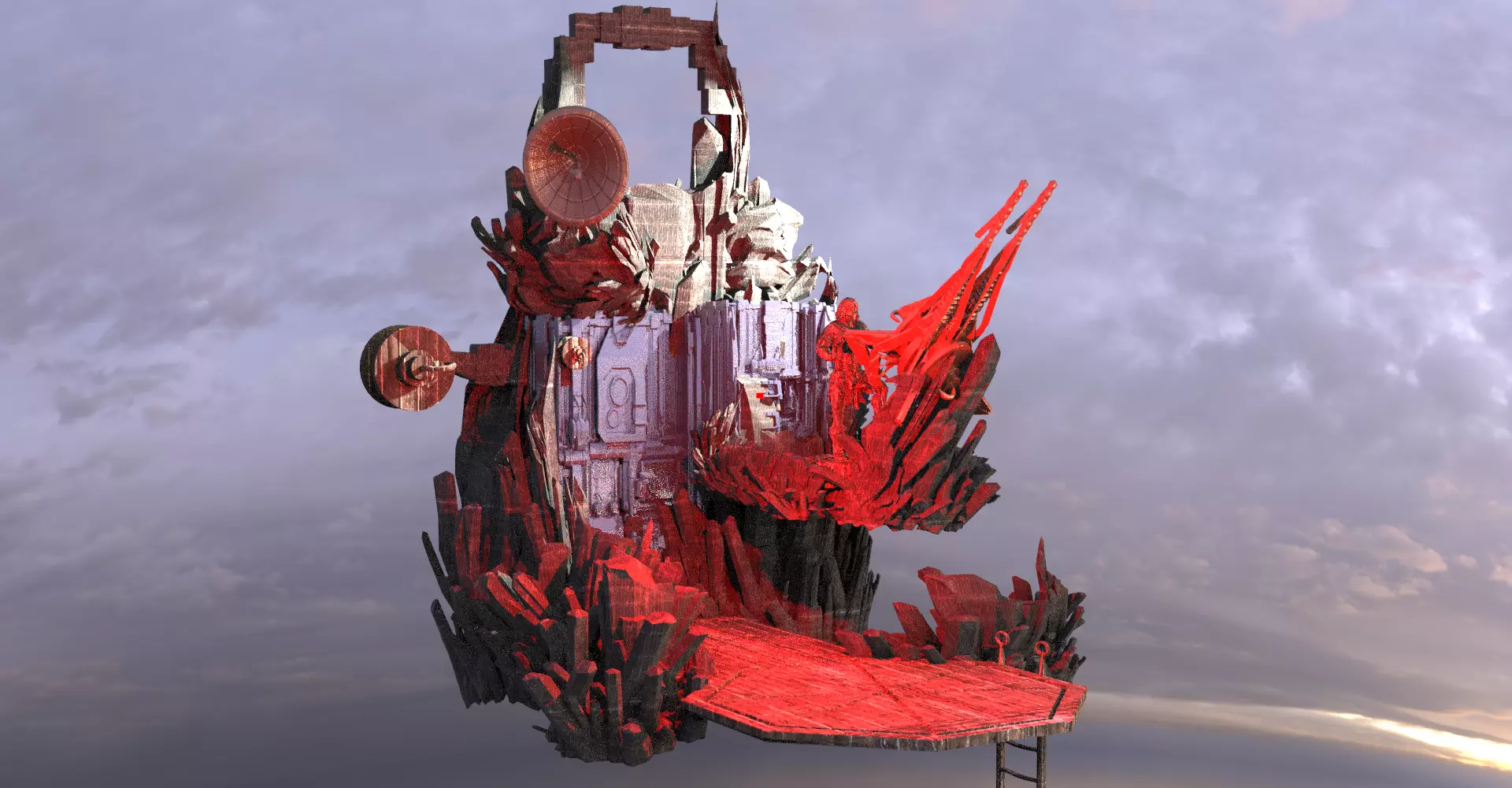 Heman Cliff Side Cave Full 3D model_0