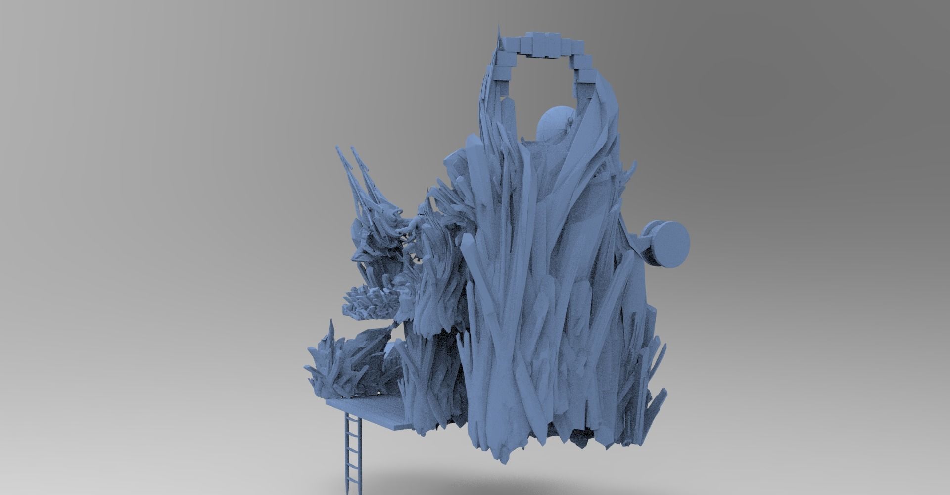 Heman Cliff Side Cave Full 3D model_3