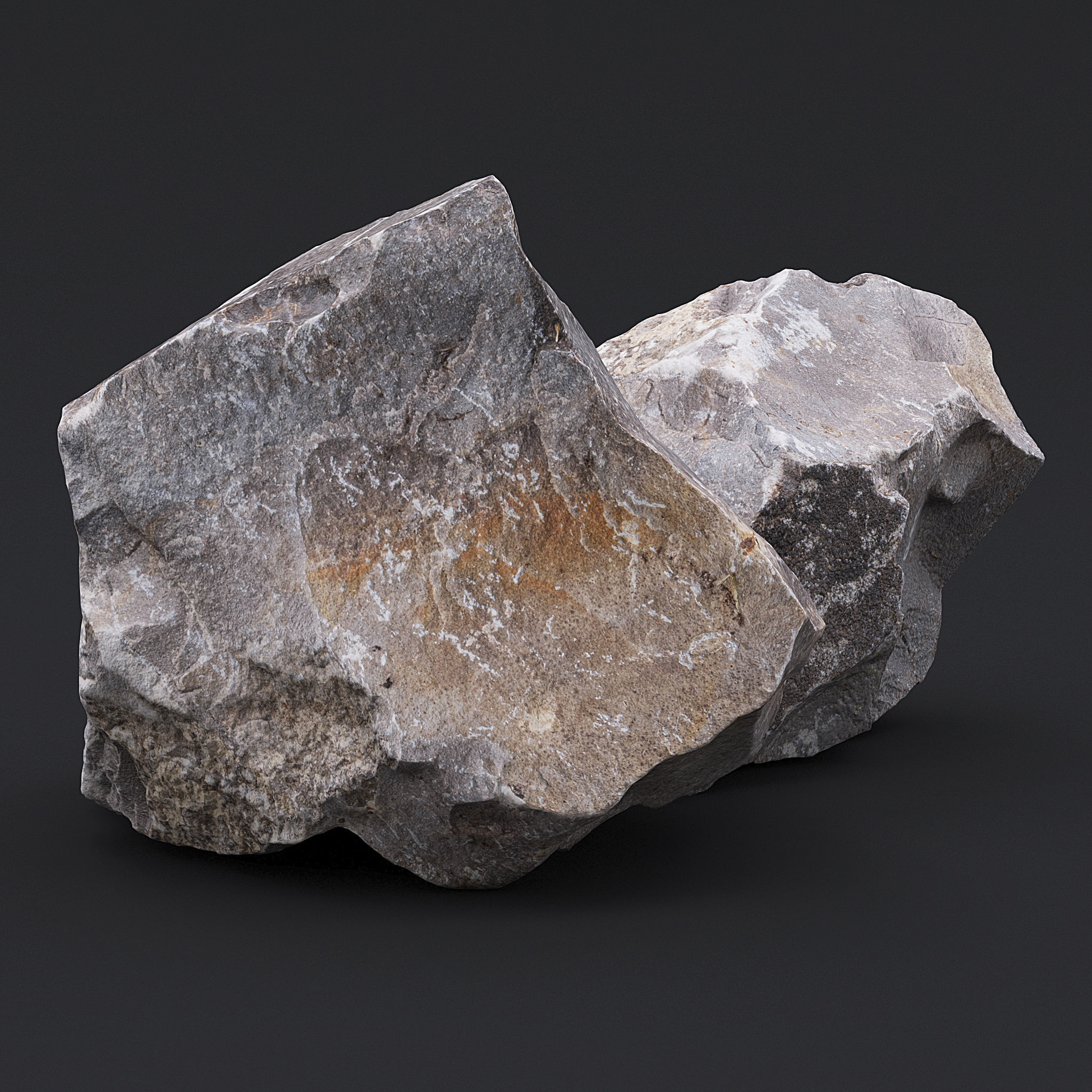 Stone XII 3D model_1