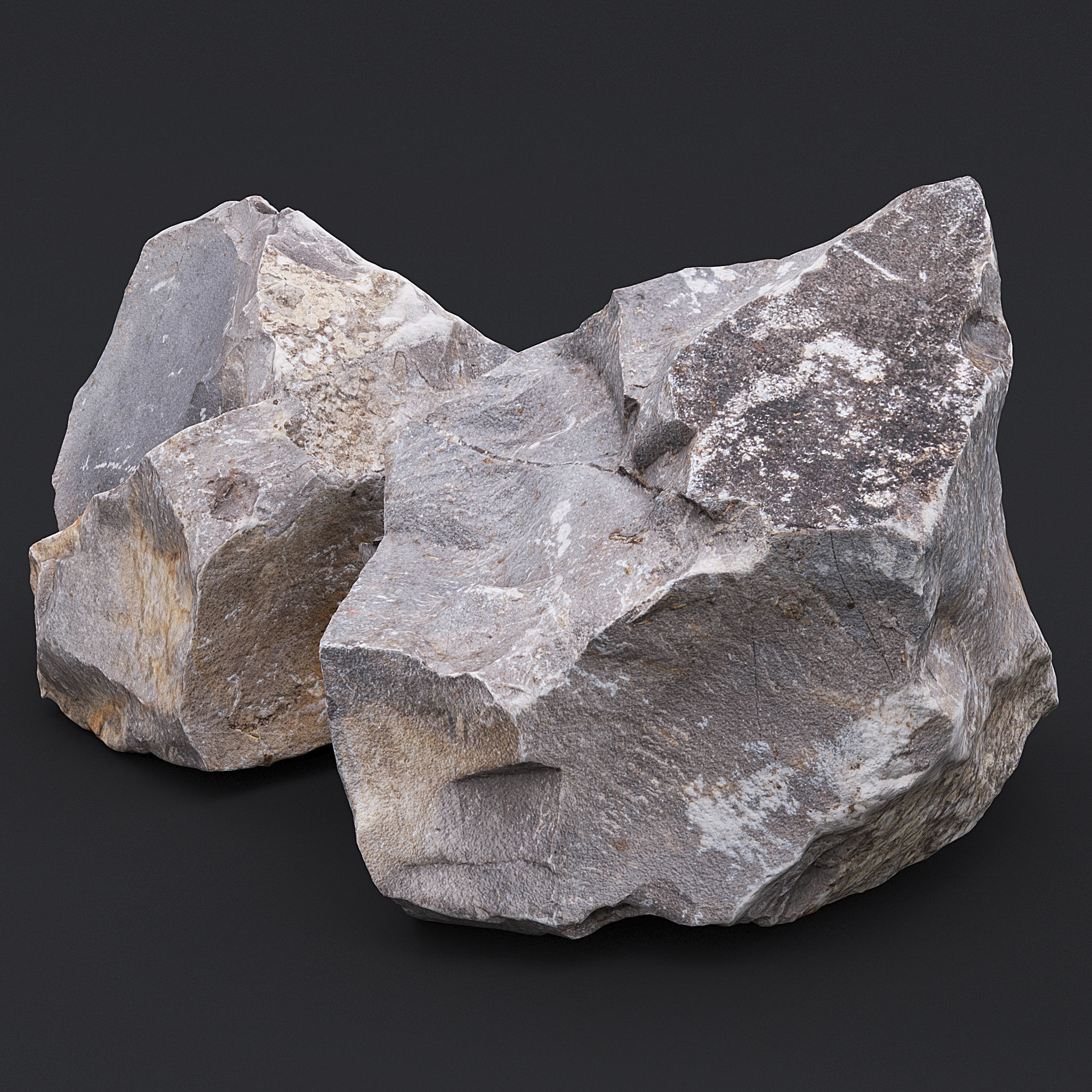 Stone XII 3D model_2