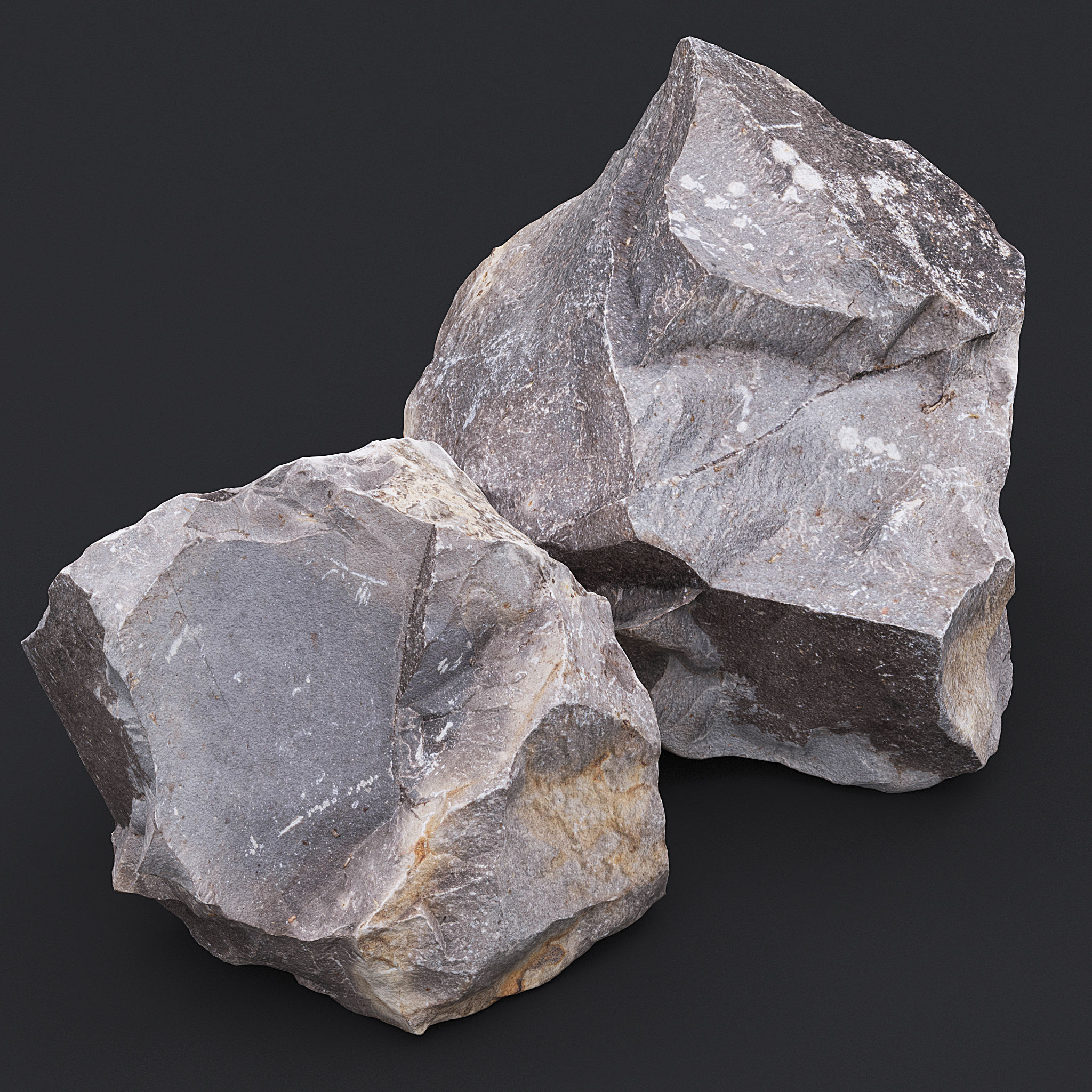 Stone XII 3D model_3