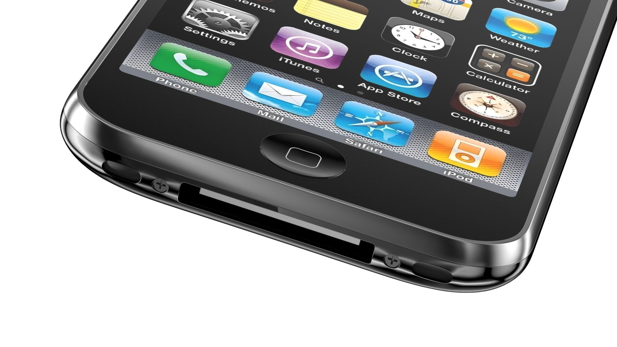 Apple iPhone 3G Black 3D model_5