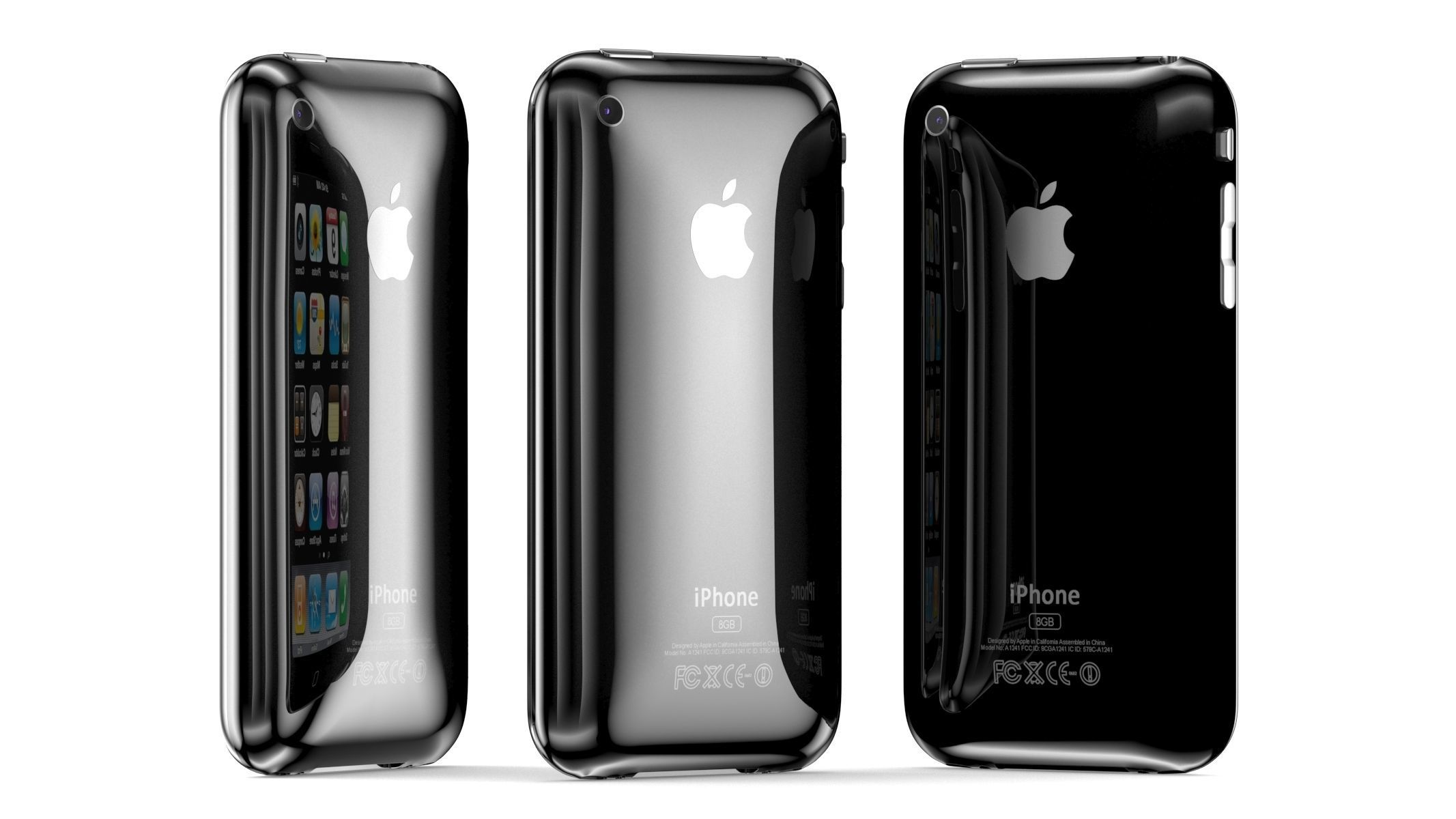Apple iPhone 3G Black 3D model_8
