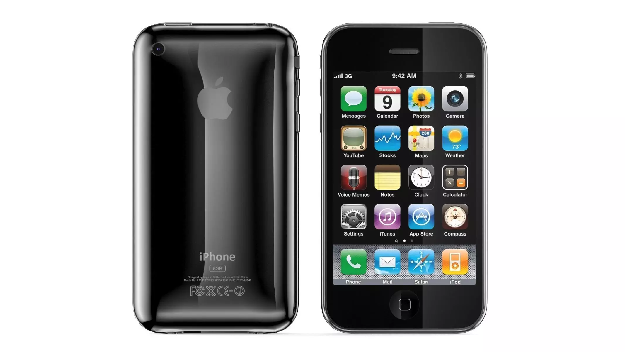 Apple iPhone 3G Black 3D model_0