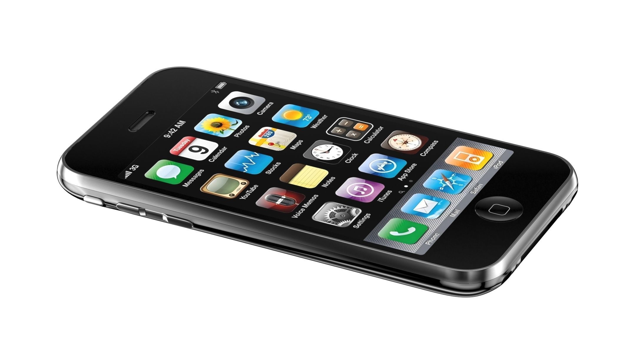 Apple iPhone 3G Black 3D model_4