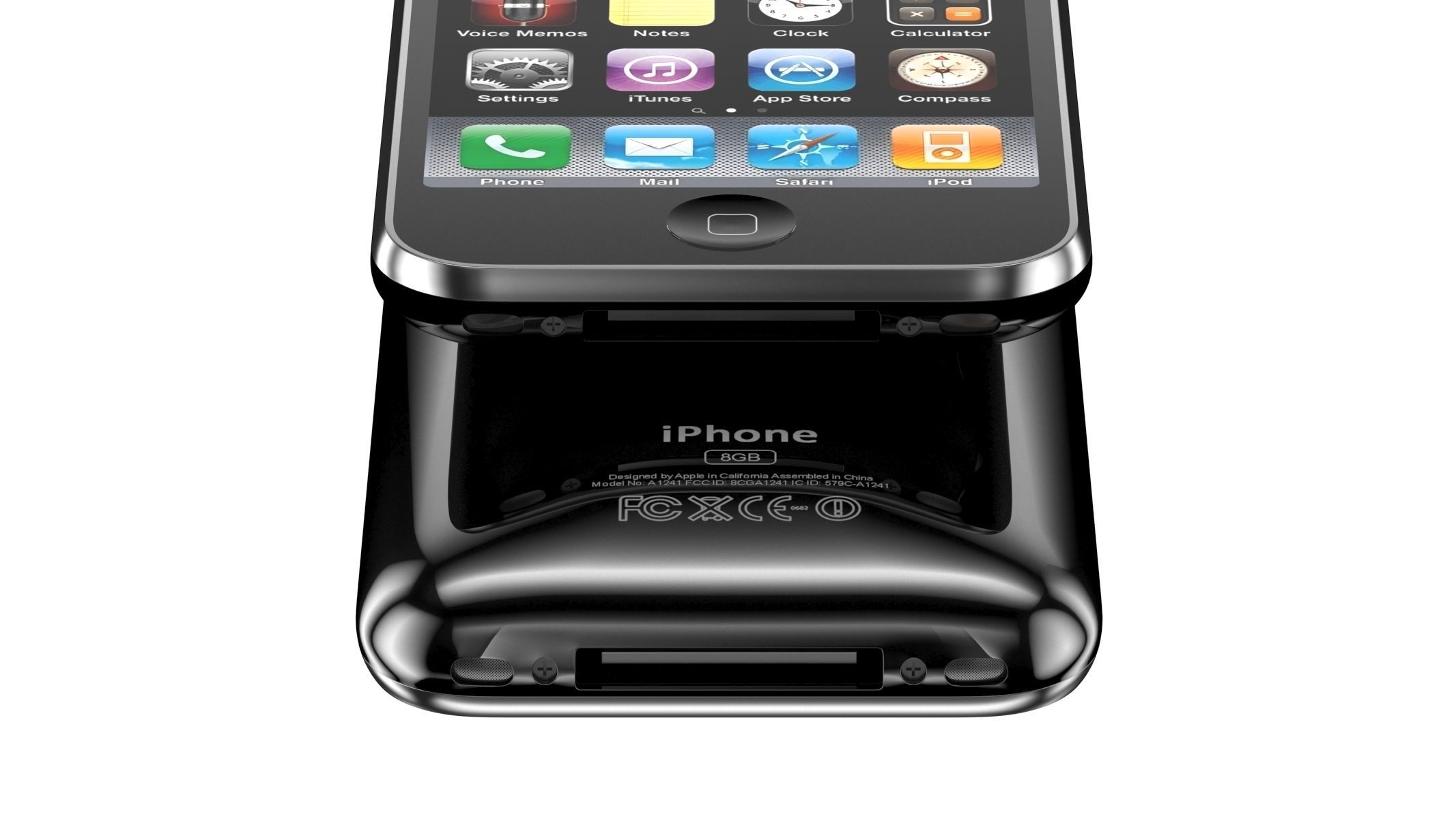 Apple iPhone 3G Black 3D model_9