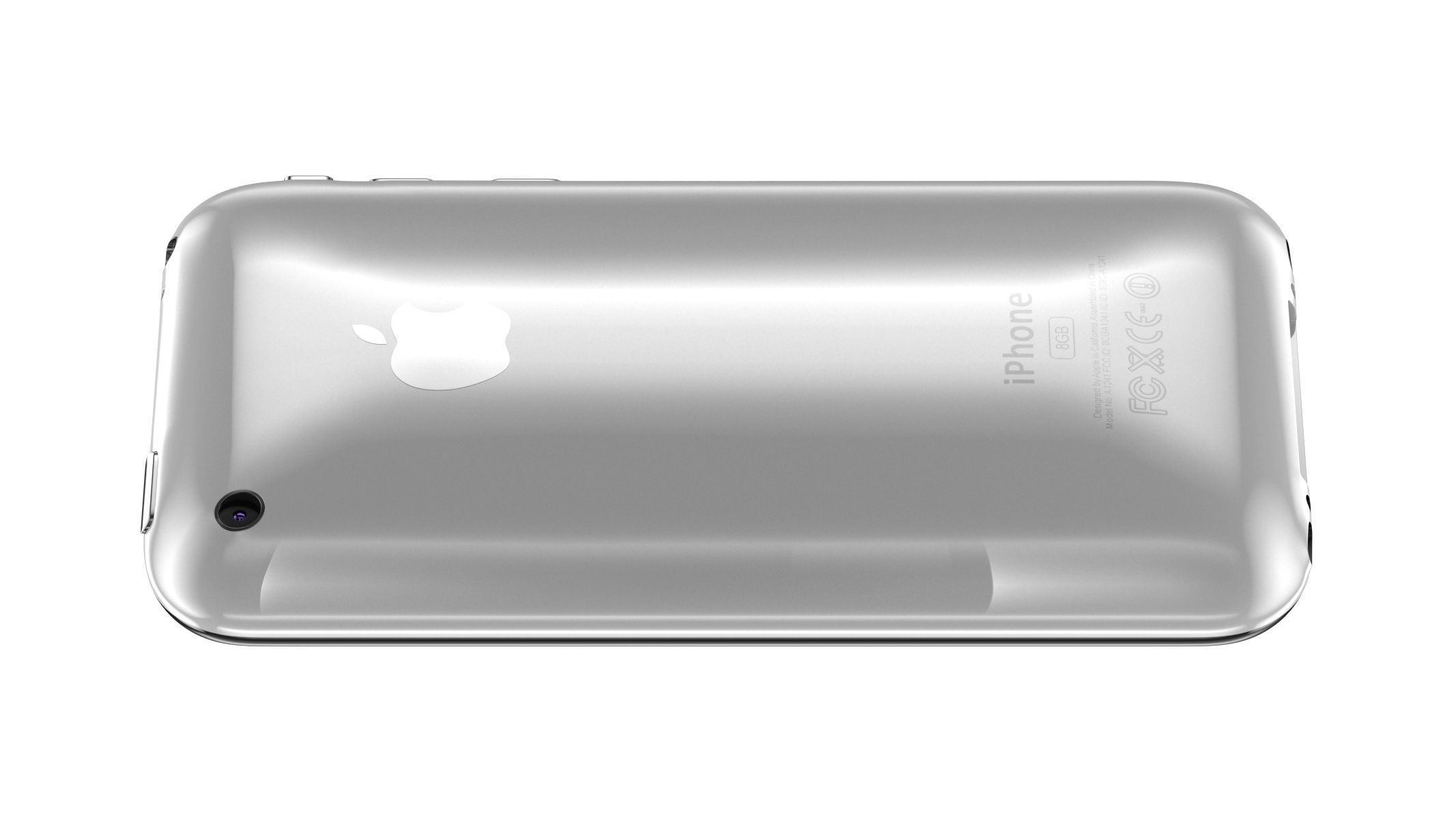 Apple iPhone 3G White 3D model_2
