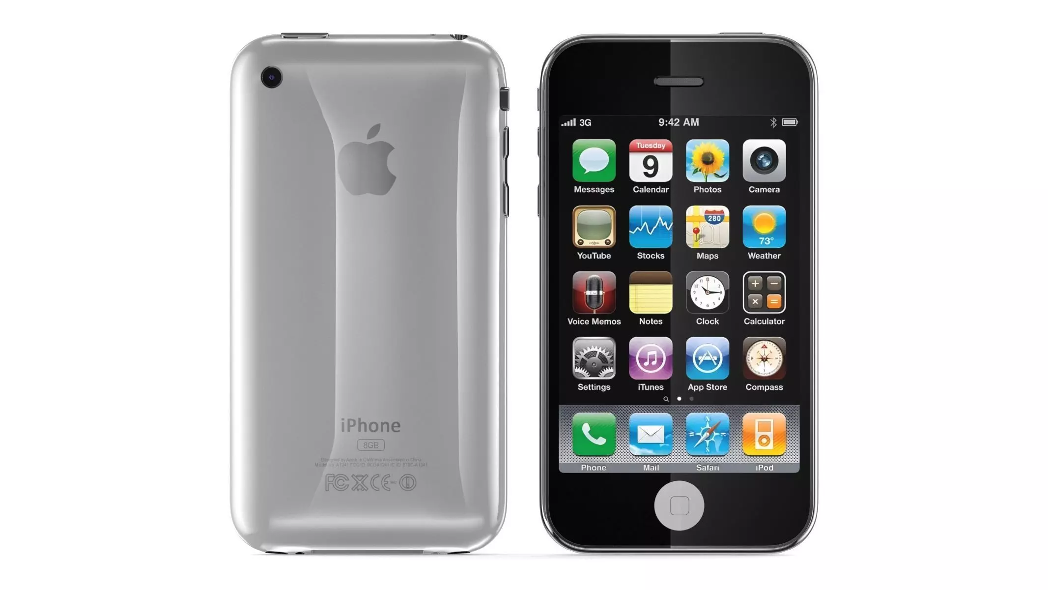 Apple iPhone 3G White 3D model_0