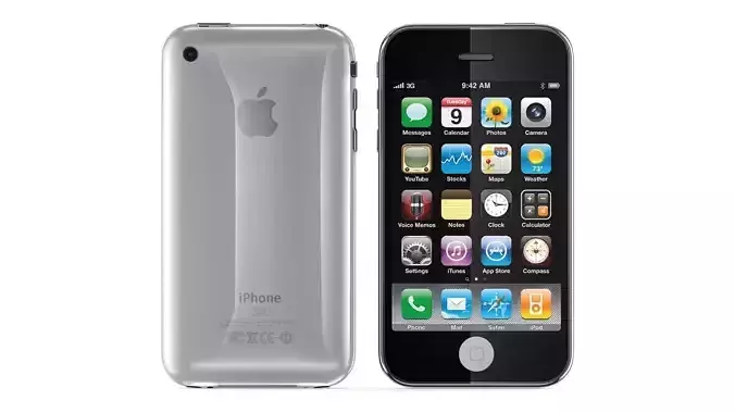 Apple iPhone 3G White 3D model