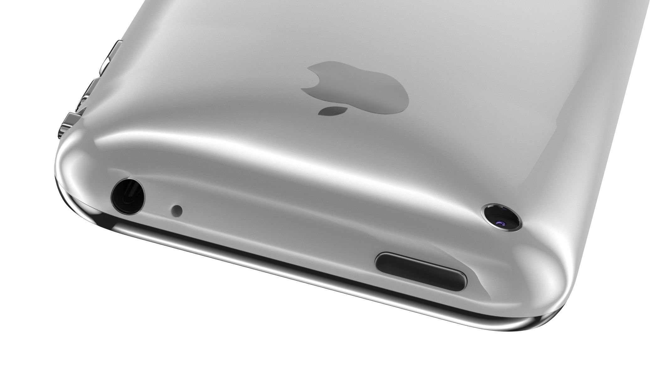 Apple iPhone 3G White 3D model_6