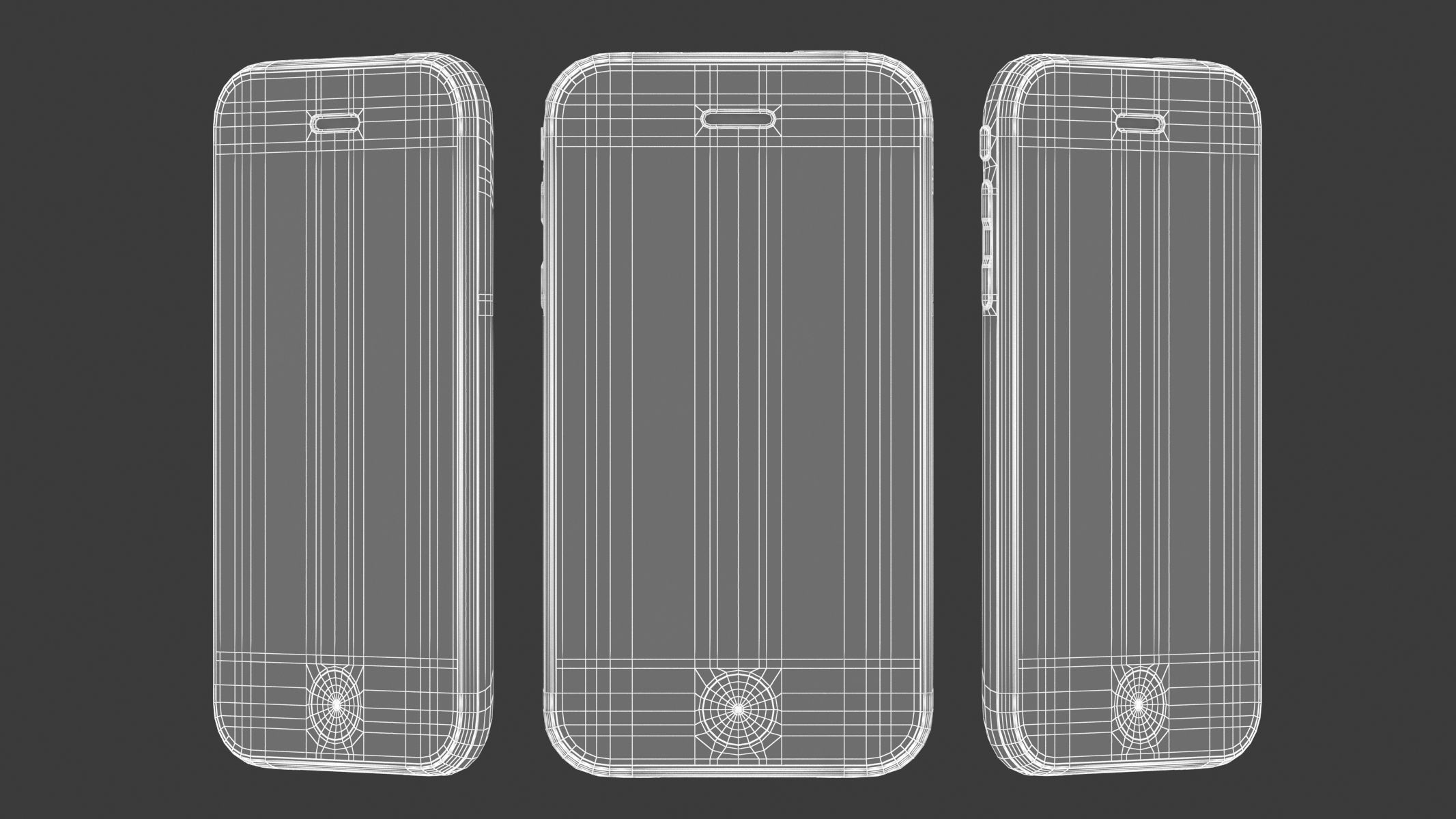 Apple iPhone 3G White 3D model_17