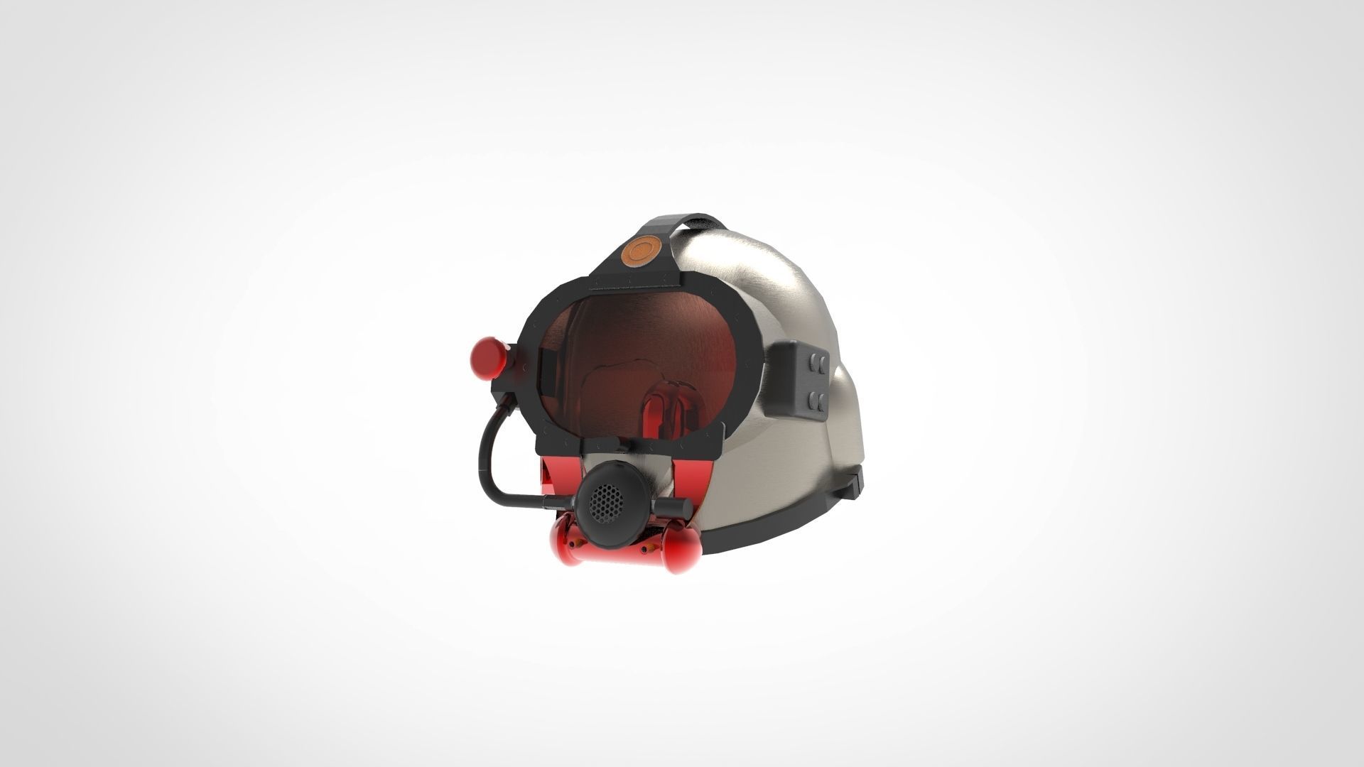 Diving helmet 3D model_1