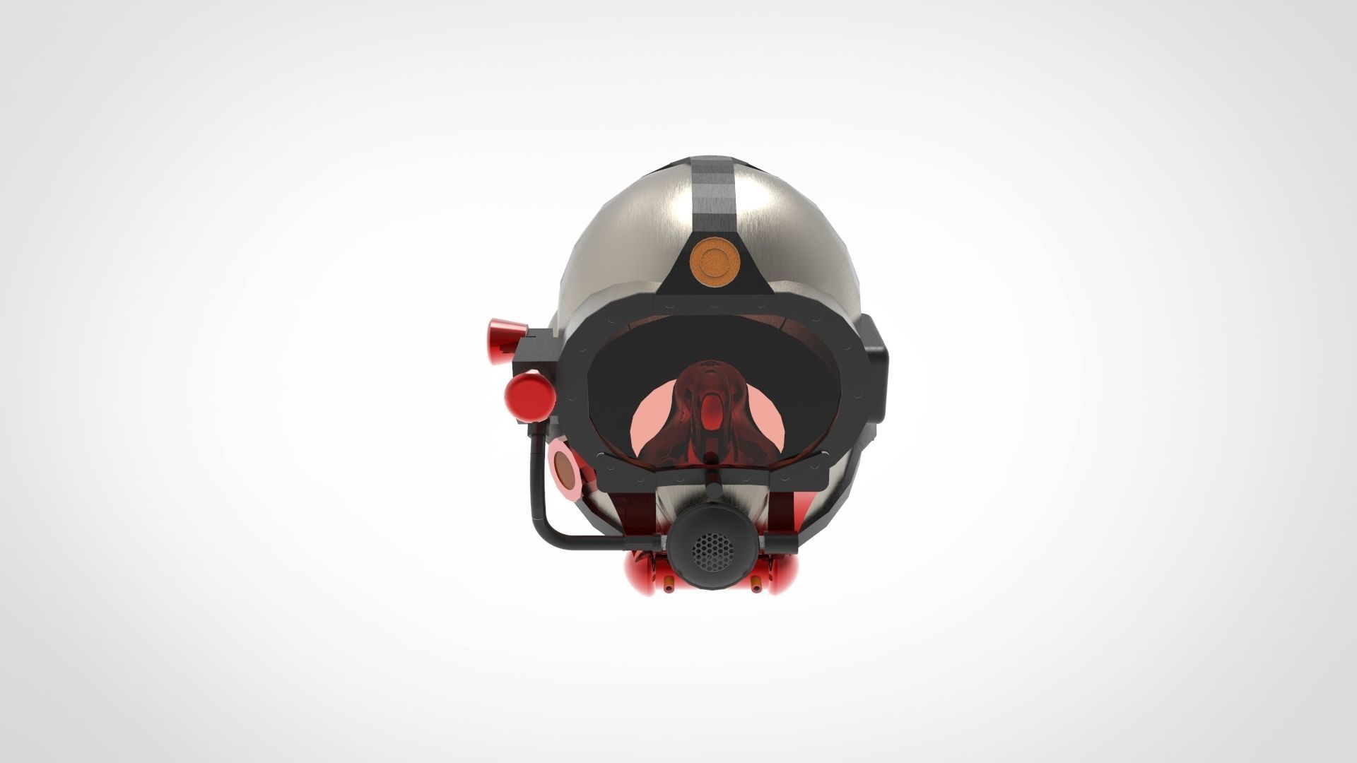Diving helmet 3D model_3