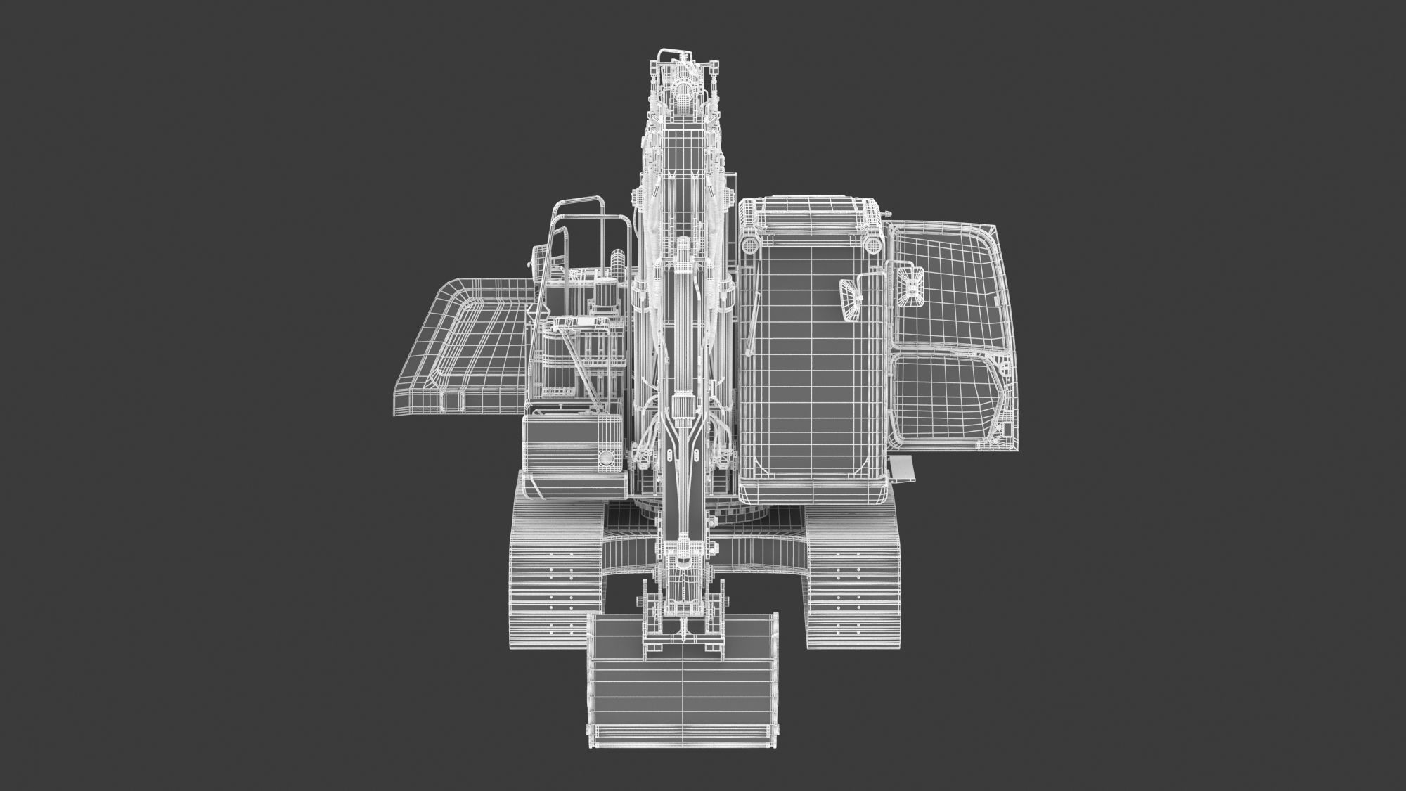 CAT 313 Triple Arm New Cabin 3D model_23