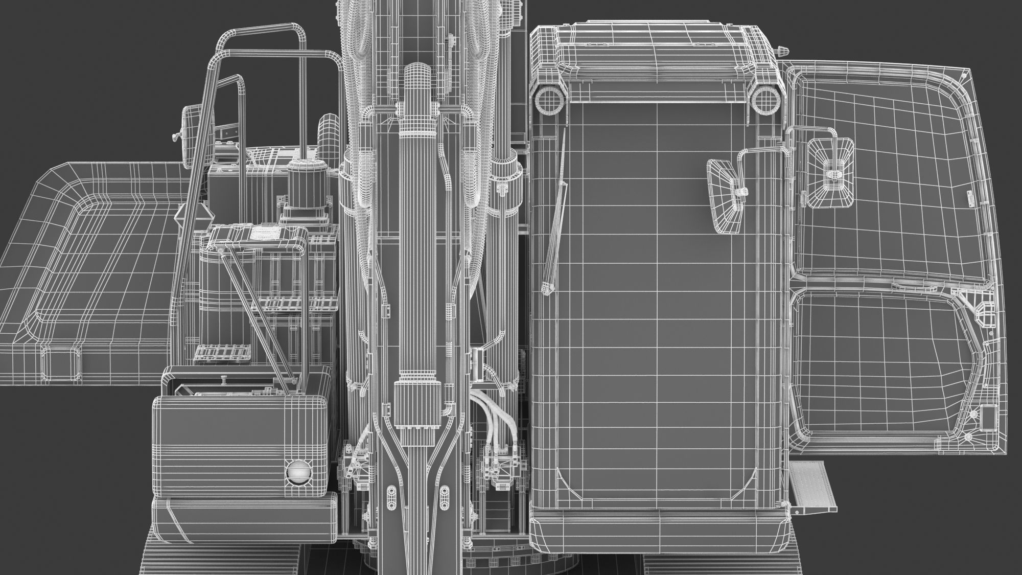 CAT 313 Triple Arm New Cabin 3D model_33