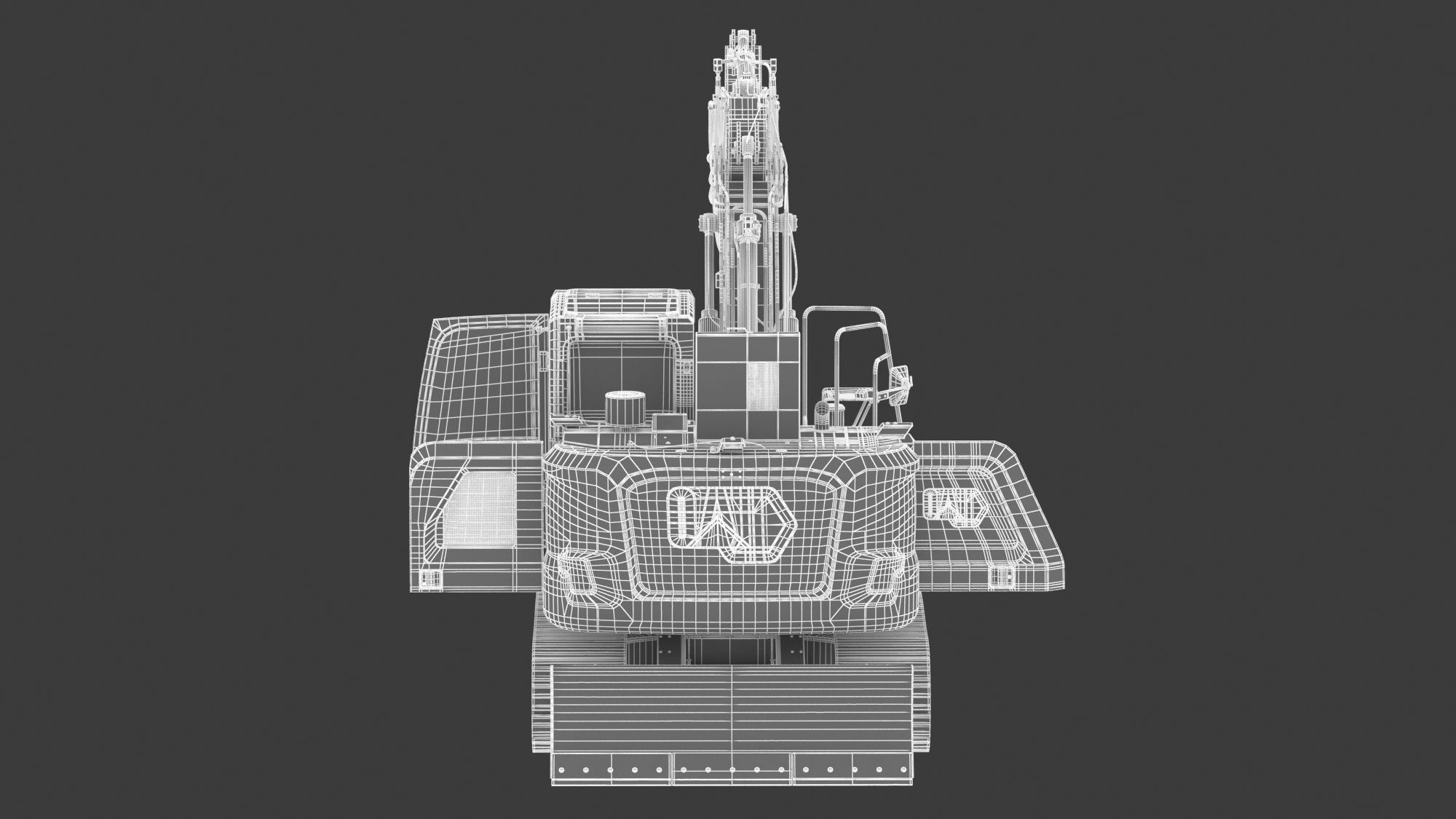 CAT 313 Triple Arm New Cabin 3D model_27