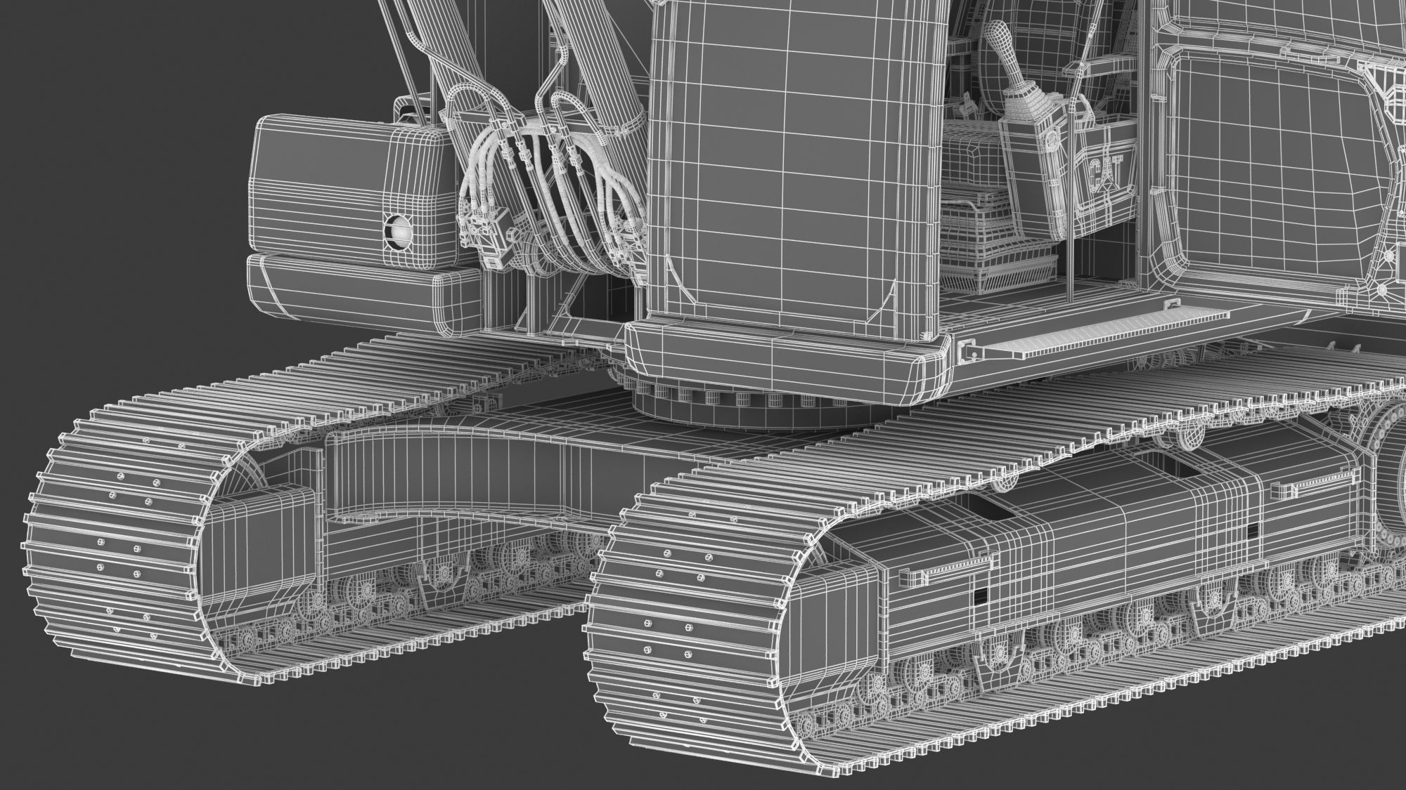 CAT 313 Triple Arm New Cabin 3D model_32
