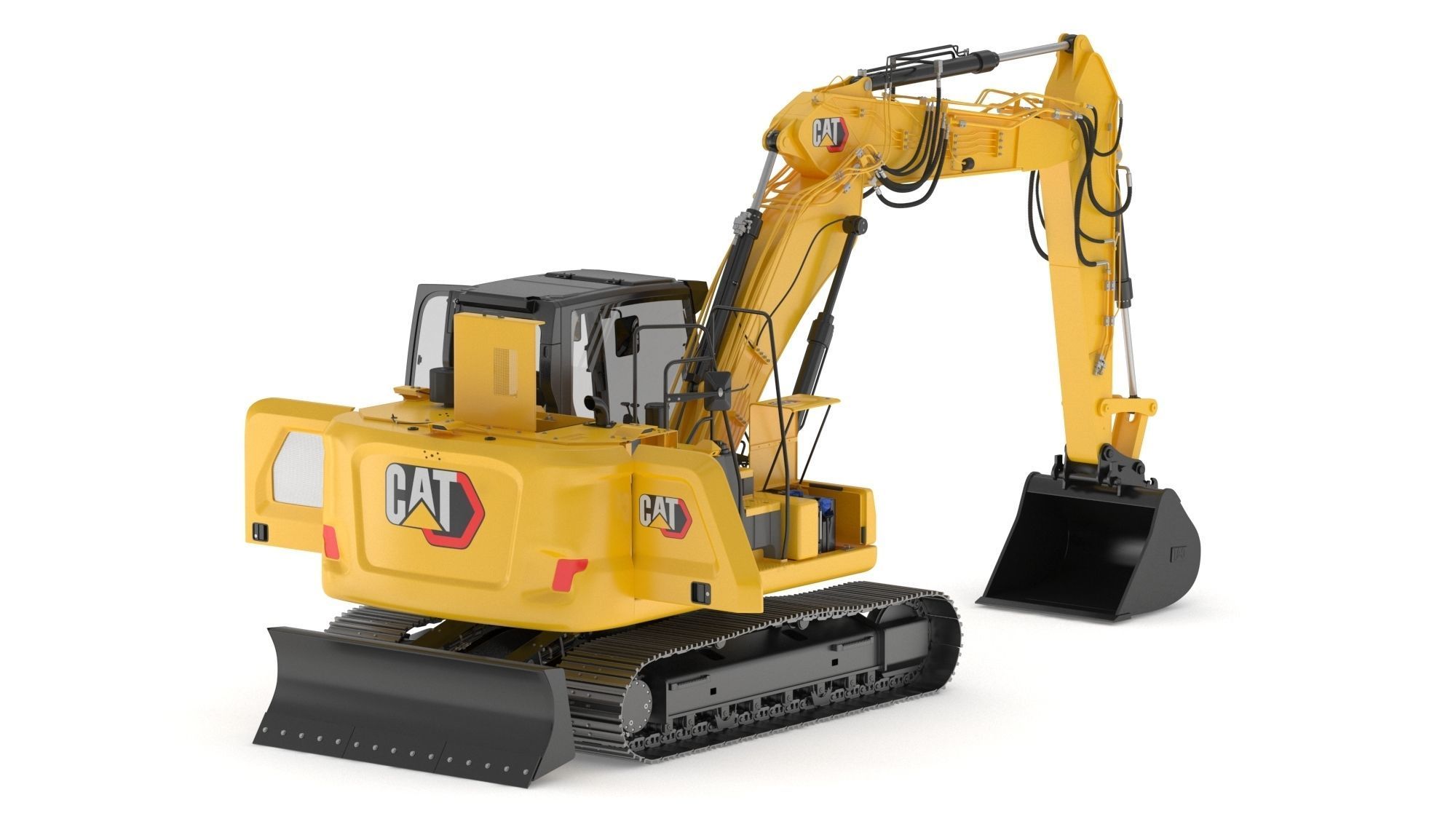 CAT 313 Triple Arm New Cabin 3D model_5