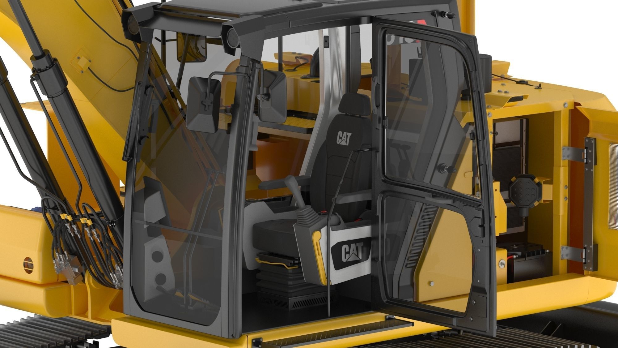 CAT 313 Triple Arm New Cabin 3D model_20