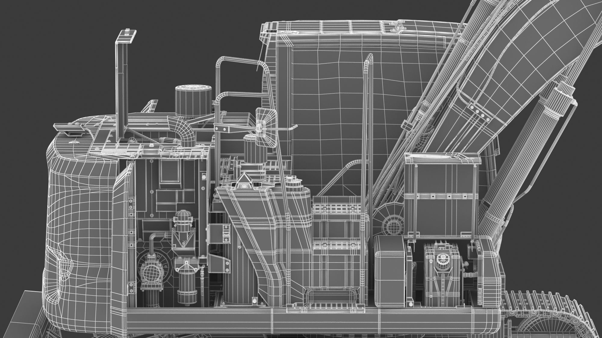 CAT 313 Triple Arm New Cabin 3D model_35