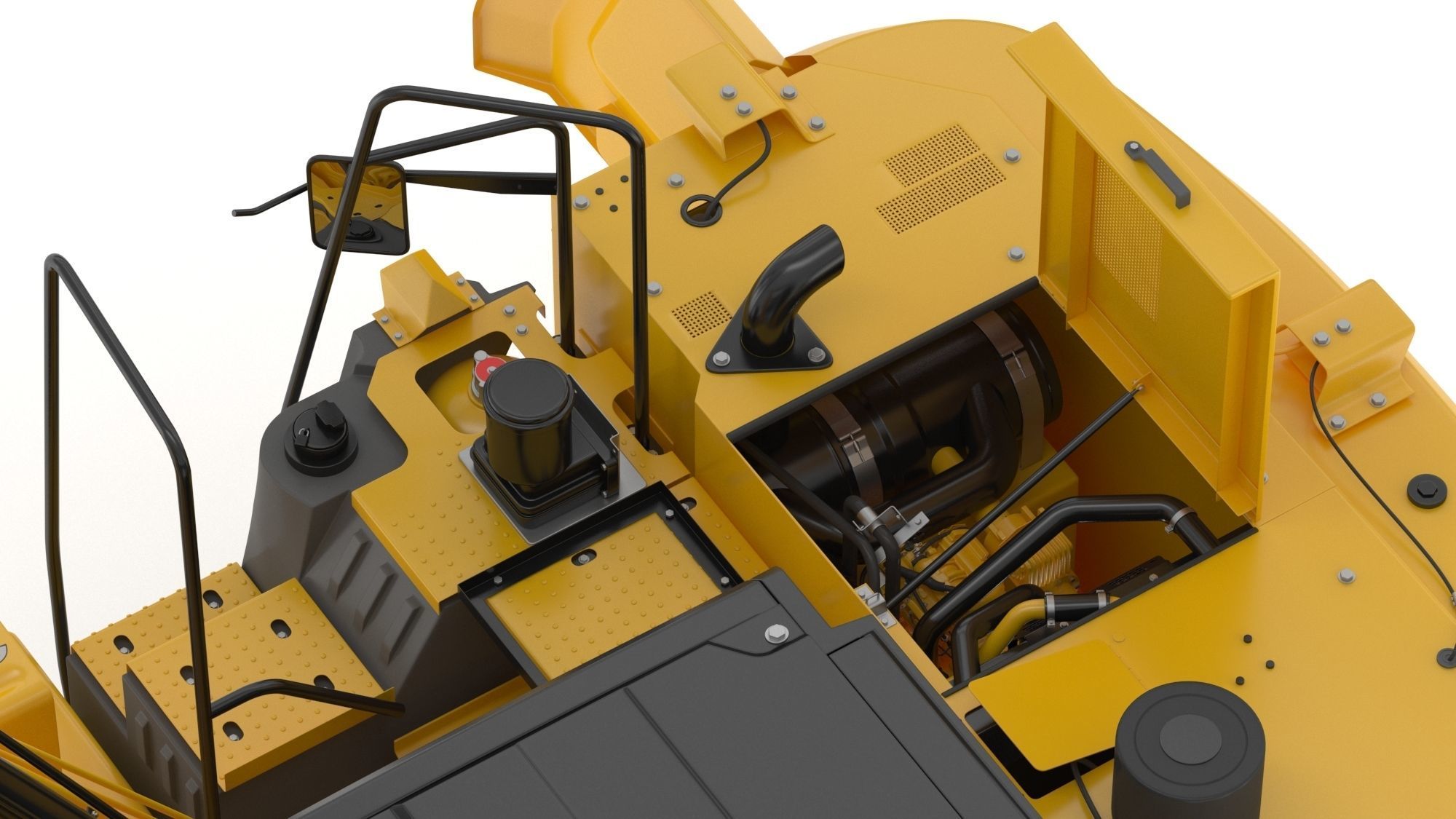 CAT 313 Triple Arm New Cabin 3D model_18