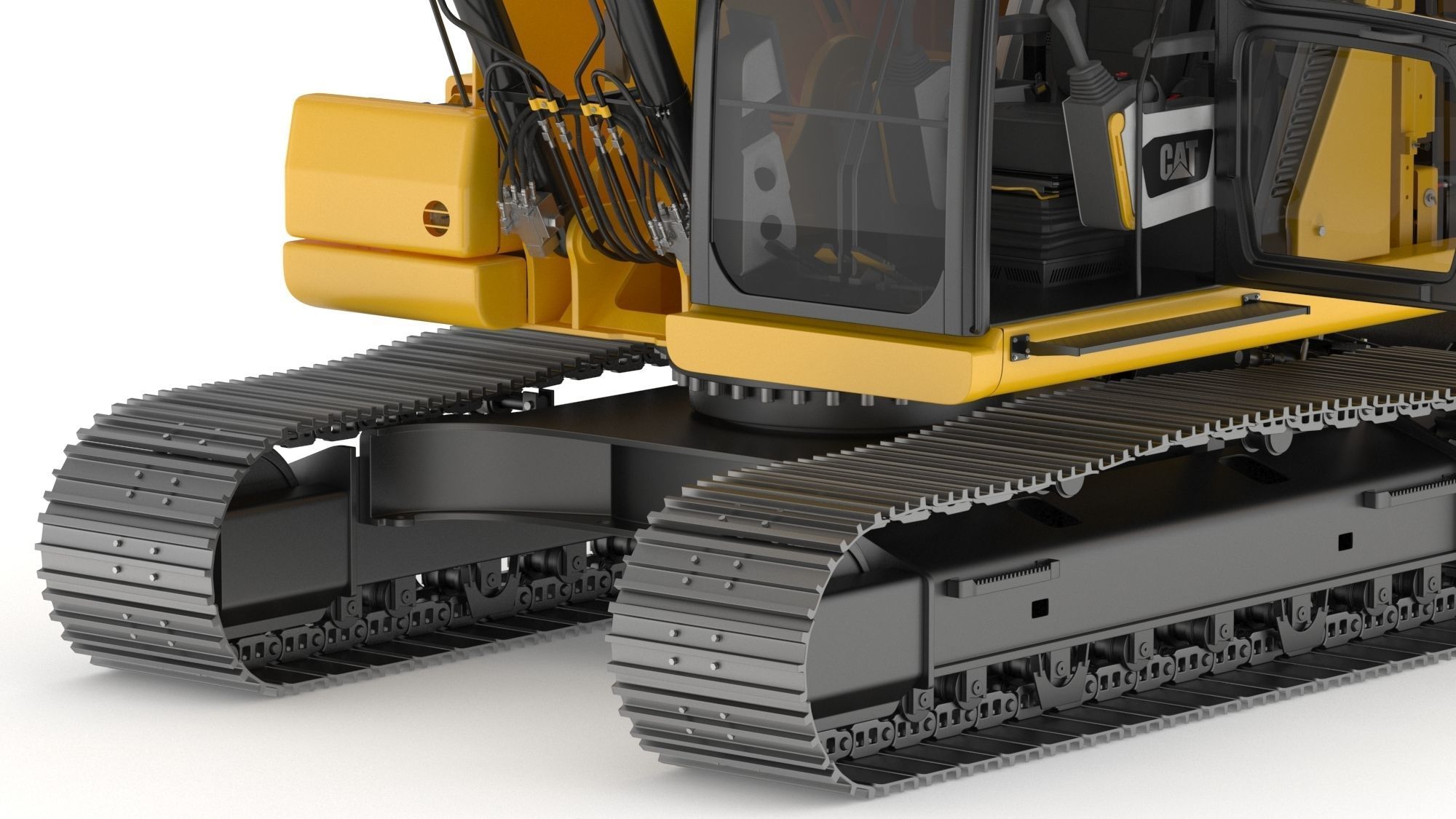 CAT 313 Triple Arm New Cabin 3D model_11