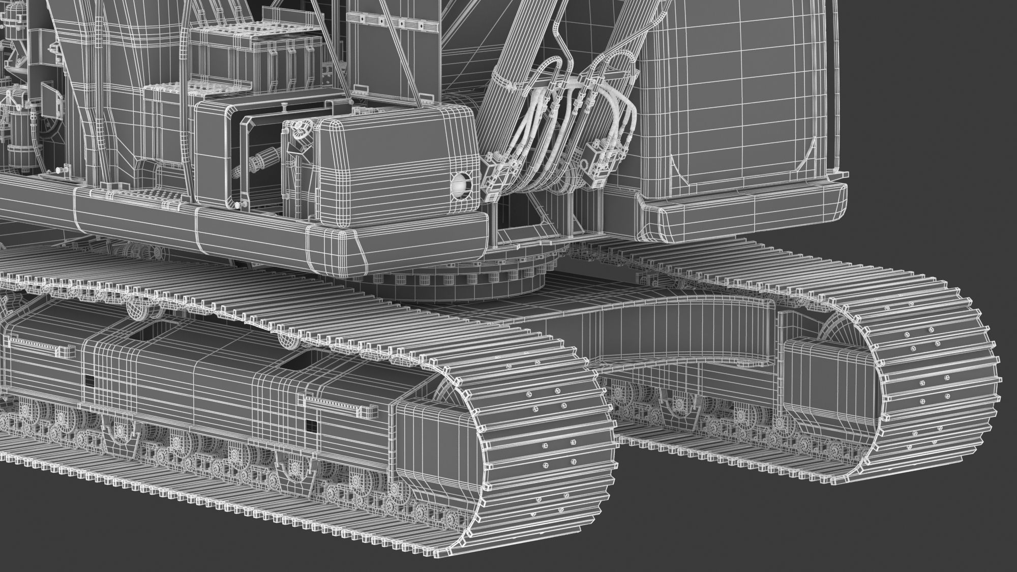 CAT 313 Triple Arm New Cabin 3D model_34