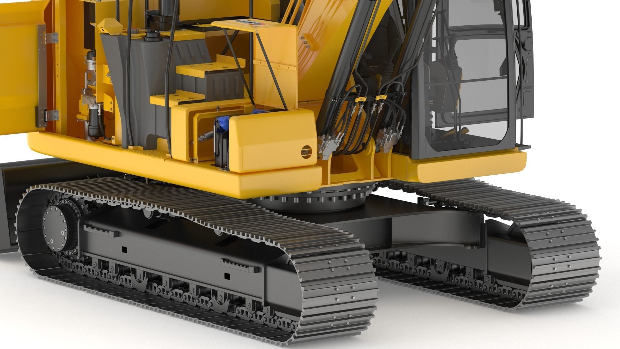 CAT 313 Triple Arm New Cabin 3D model_13